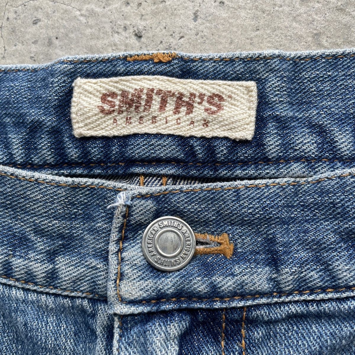 Vintage W35 Vintage Smith’s American BAGGY Jeans Faded Pants Denim Size US 35 - 6 Thumbnail