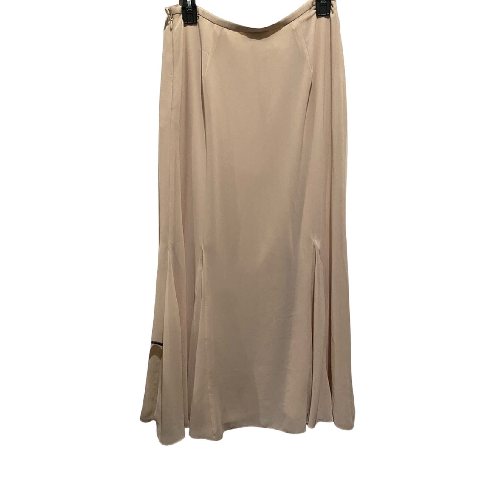 Other Talbots in Chiffon Maxi Skirt Pleated Hems Beige 10 Size 32" / US 10 / IT 46 - 1 Thumbnail