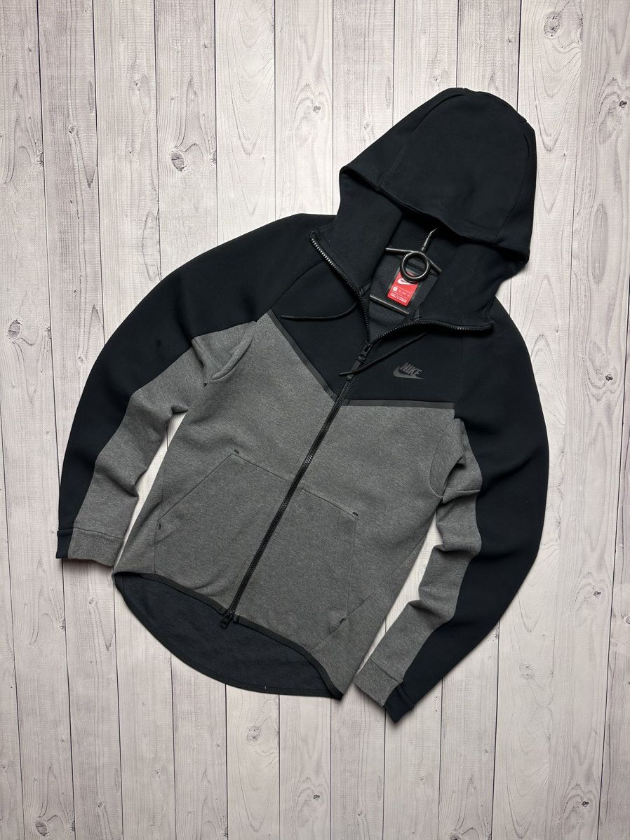 Nike × Vintage Vintage nike tech fleece size Xs logo drill zip hoodie Size US XS / EU 42 / 0 - 1 Thumbnail