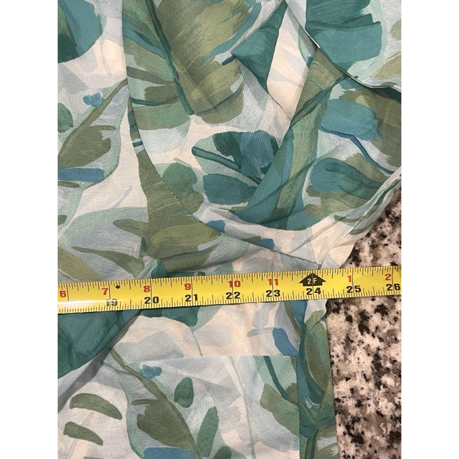 Soft Surroundings Soft Surroundings Tunic Women XL Green Floral Tropical Baroque Top Cami Size XL Tropical Palm Pattern Size XL / US 12-14 / IT 48-50 - 7 Thumbnail