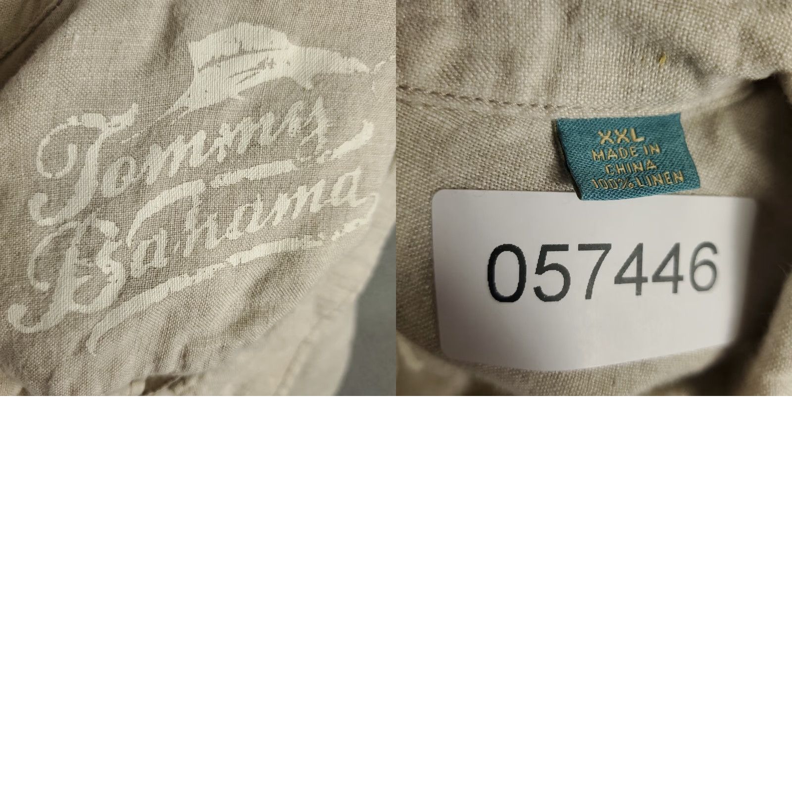 Tommy Bahama VINTAGE Tommy Bahama Shirt Men's Long Sleeve Casual Button Up Linen 2XL Beige Size US XXL / EU 58 / 5 - 8 Thumbnail