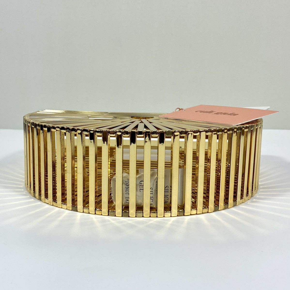 Cult Gaia Cult Gaia Mini Ark Top Handle Handbag Shiny Brass Gold NEW Size ONE SIZE - 13 Thumbnail