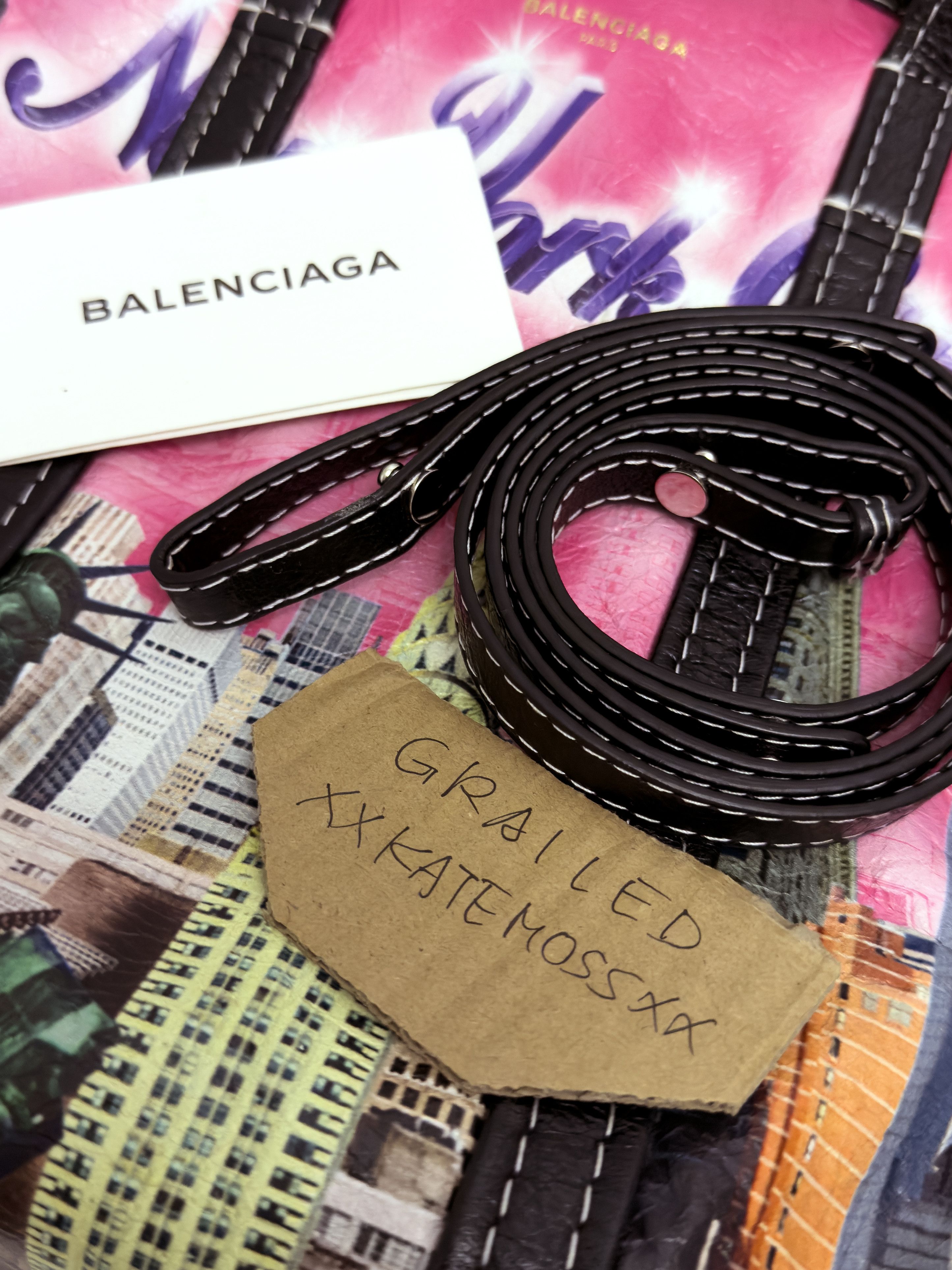 Balenciaga Balenciaga multicoloured New York bazar shopper tote bag Size ONE SIZE - 9 Thumbnail