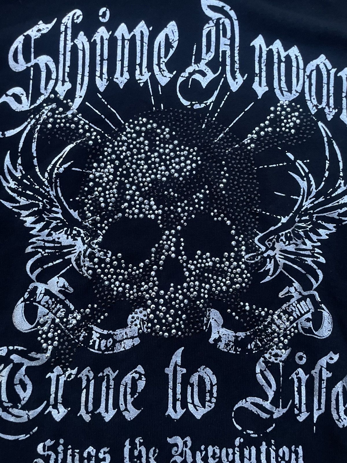 If Six Was Nine 2000s Japanese archive skull glitter tee Size US M / EU 48-50 / 2 - 5 Thumbnail