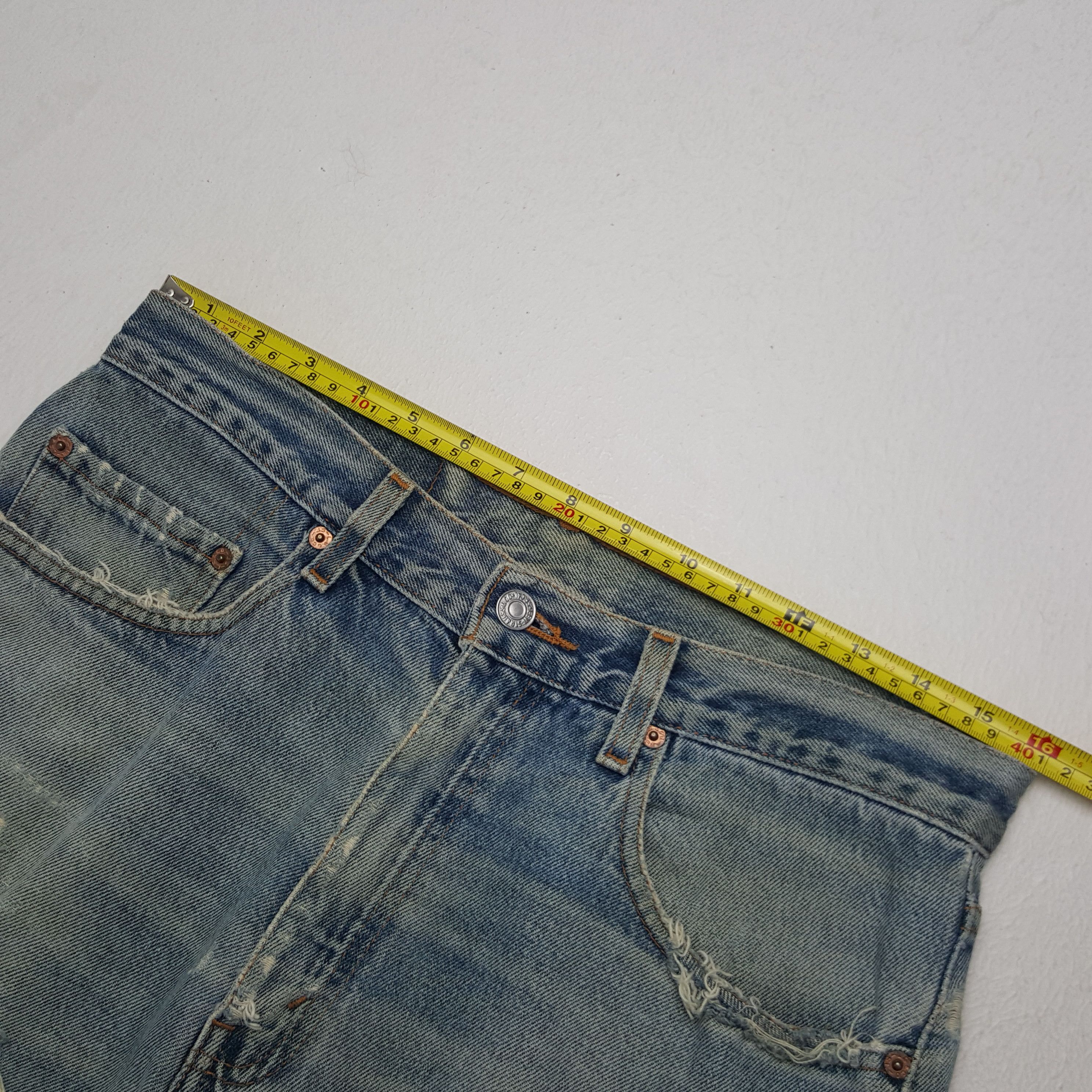 Levi's × Vintage Vintage Levis 505 Distressed Denim Jeans Size US 32 / EU 48 - 7 Thumbnail