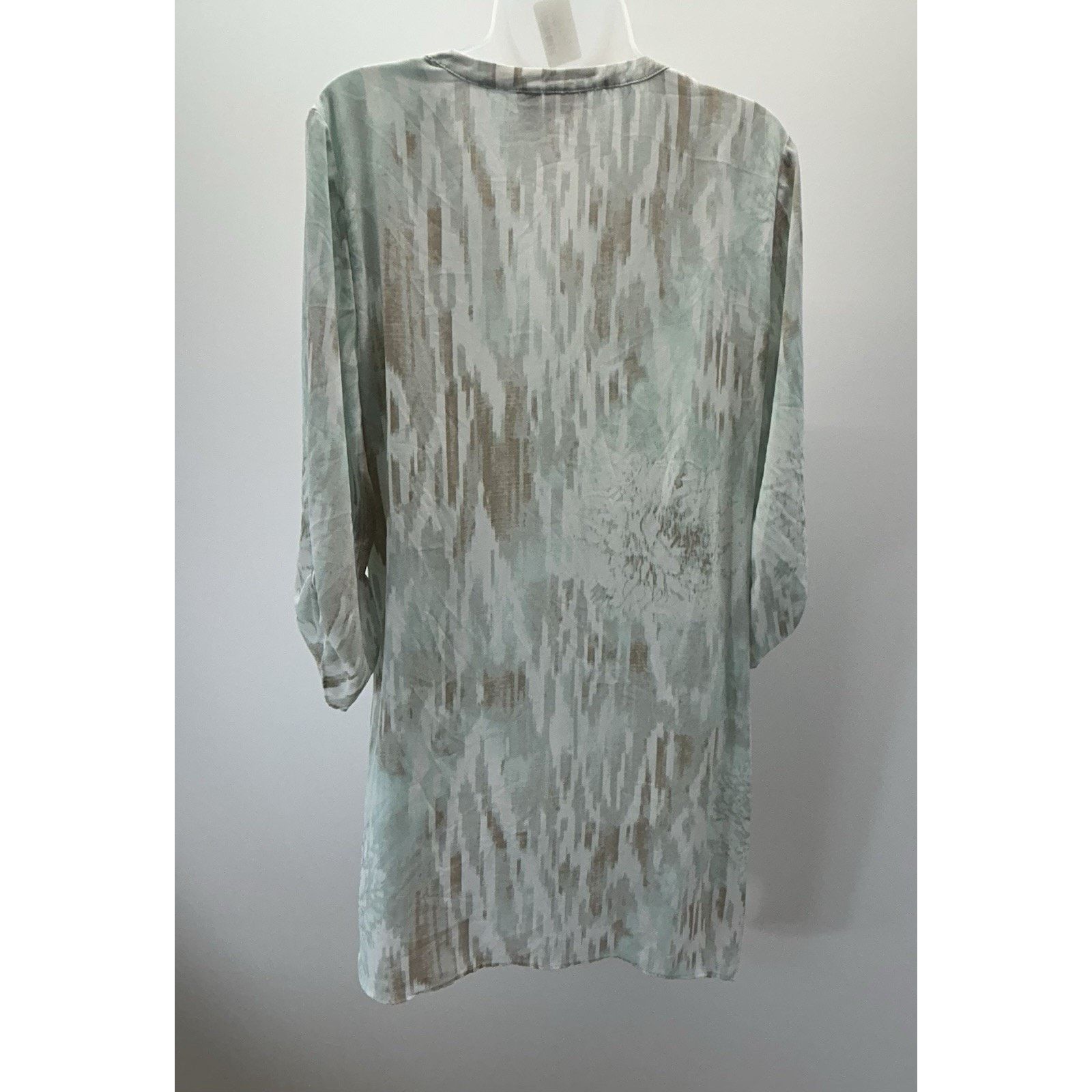 Chicos Chico's Blue Striped Long Sleeve Boat Neck Top Size1 Medium. Size M / US 6-8 / IT 42-44 - 3 Thumbnail
