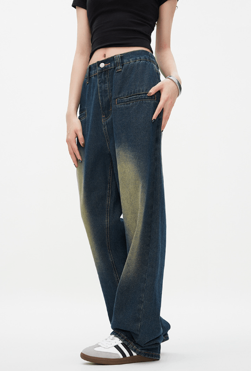 Japanese Brand Vintage washed straight loose casual jeans y2k Size US 32 / EU 48 - 2 Thumbnail