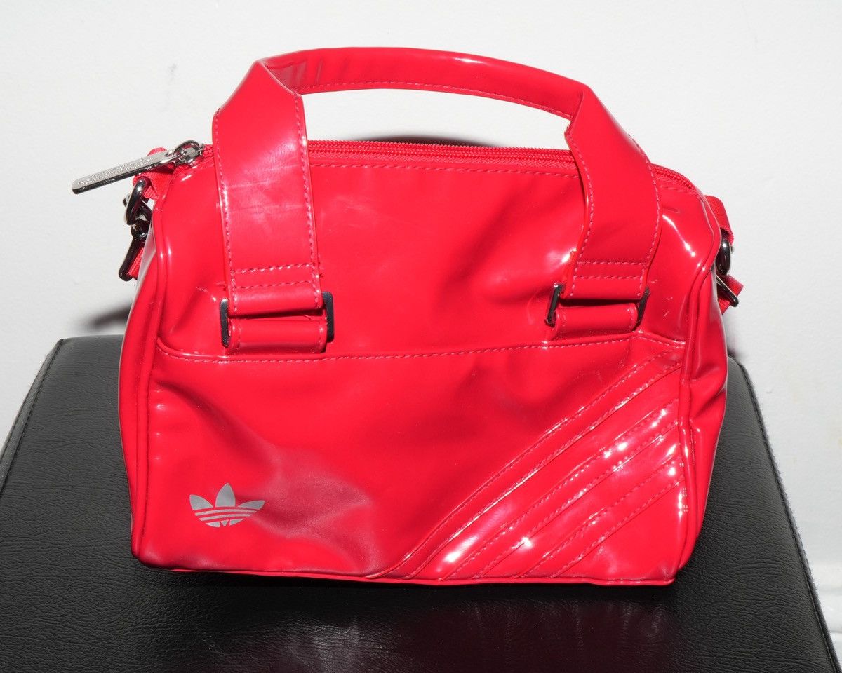 Adidas Patent Red Trefoil Crossbody Bag