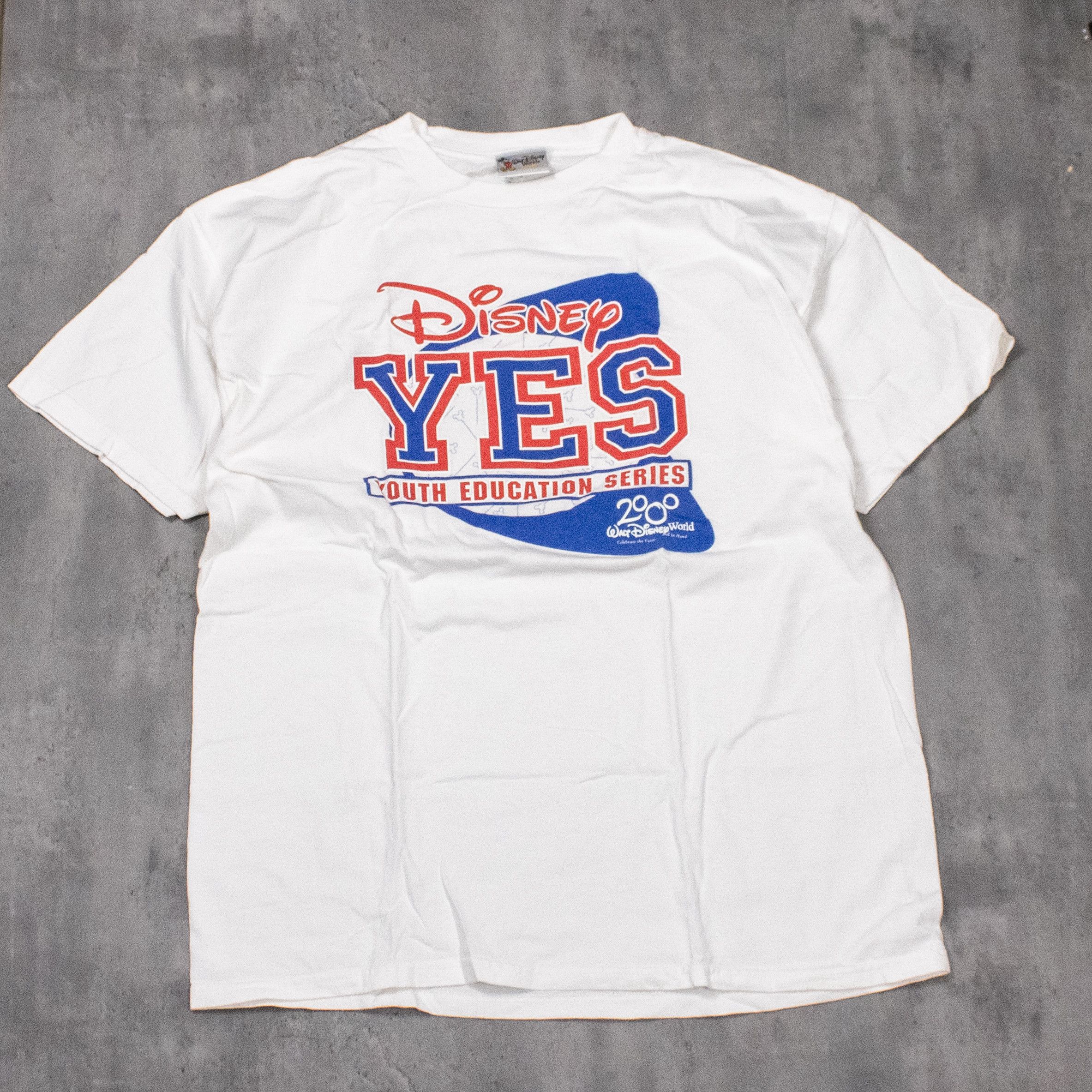 Disney × Mickey Mouse × Vintage Y2K 2000‘s Disney Youth Education Series Double Stitch Tee Size US L / EU 52-54 / 3 - 3 Thumbnail