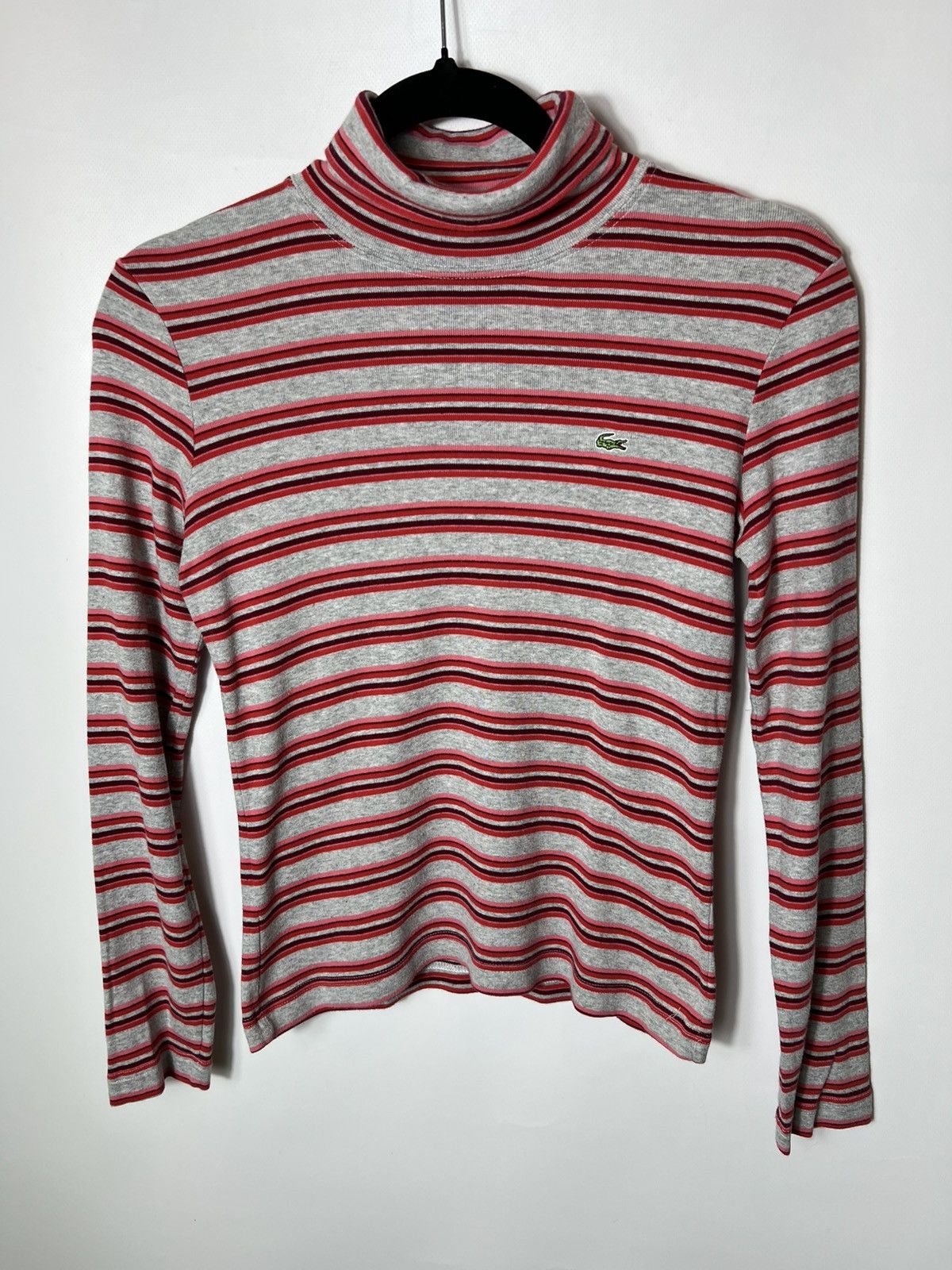 Lacoste Vintage streetwear y2k hype Lacoste Striped Long Sleeve Size XS / US 0-2 / IT 36-38 - 1 Thumbnail