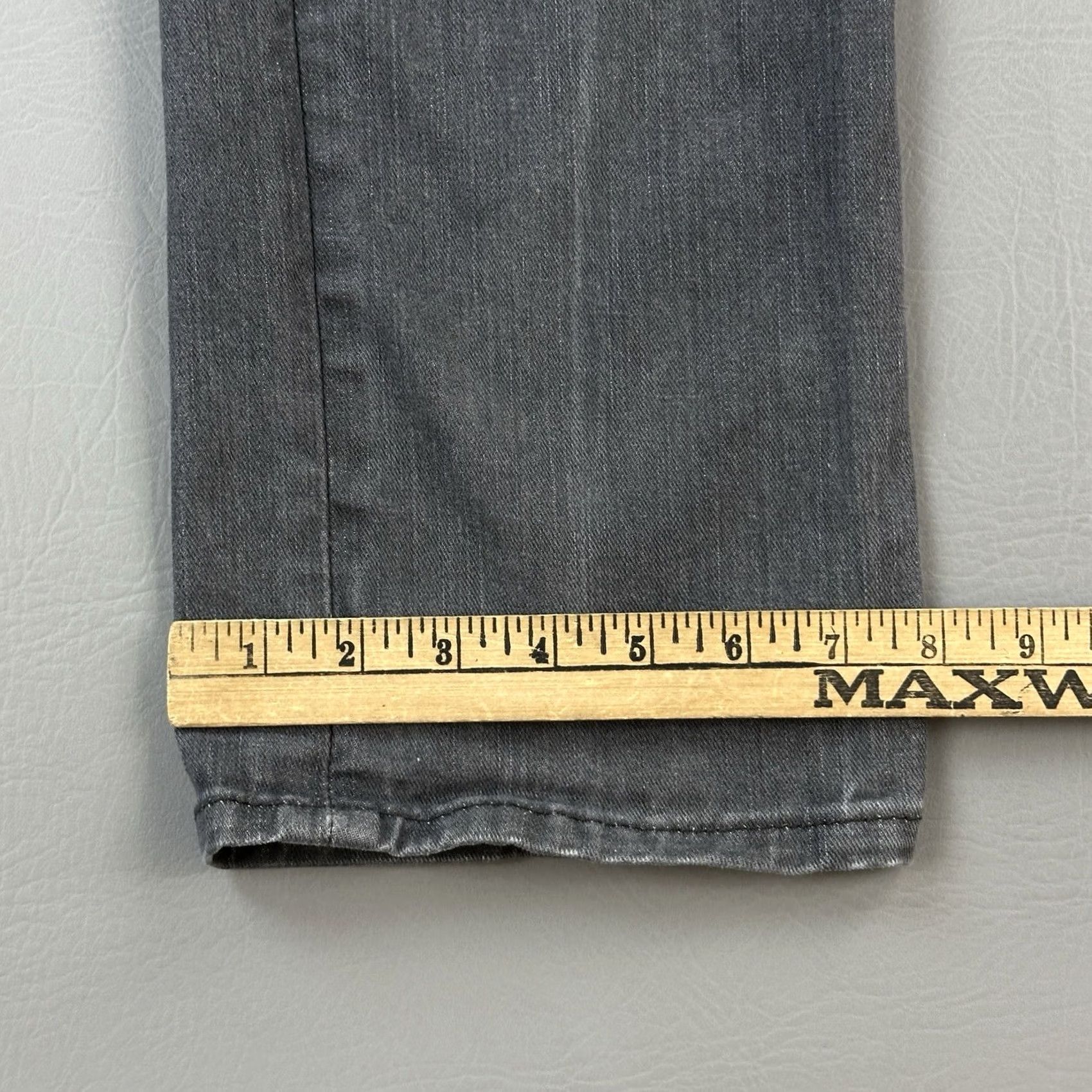 Levi's Levi's 514 Jeans Mens 34x29 Gray Denim Straight Fit Stretch Zip Fly Casual Jeans Size US 34 / EU 50 - 5 Thumbnail