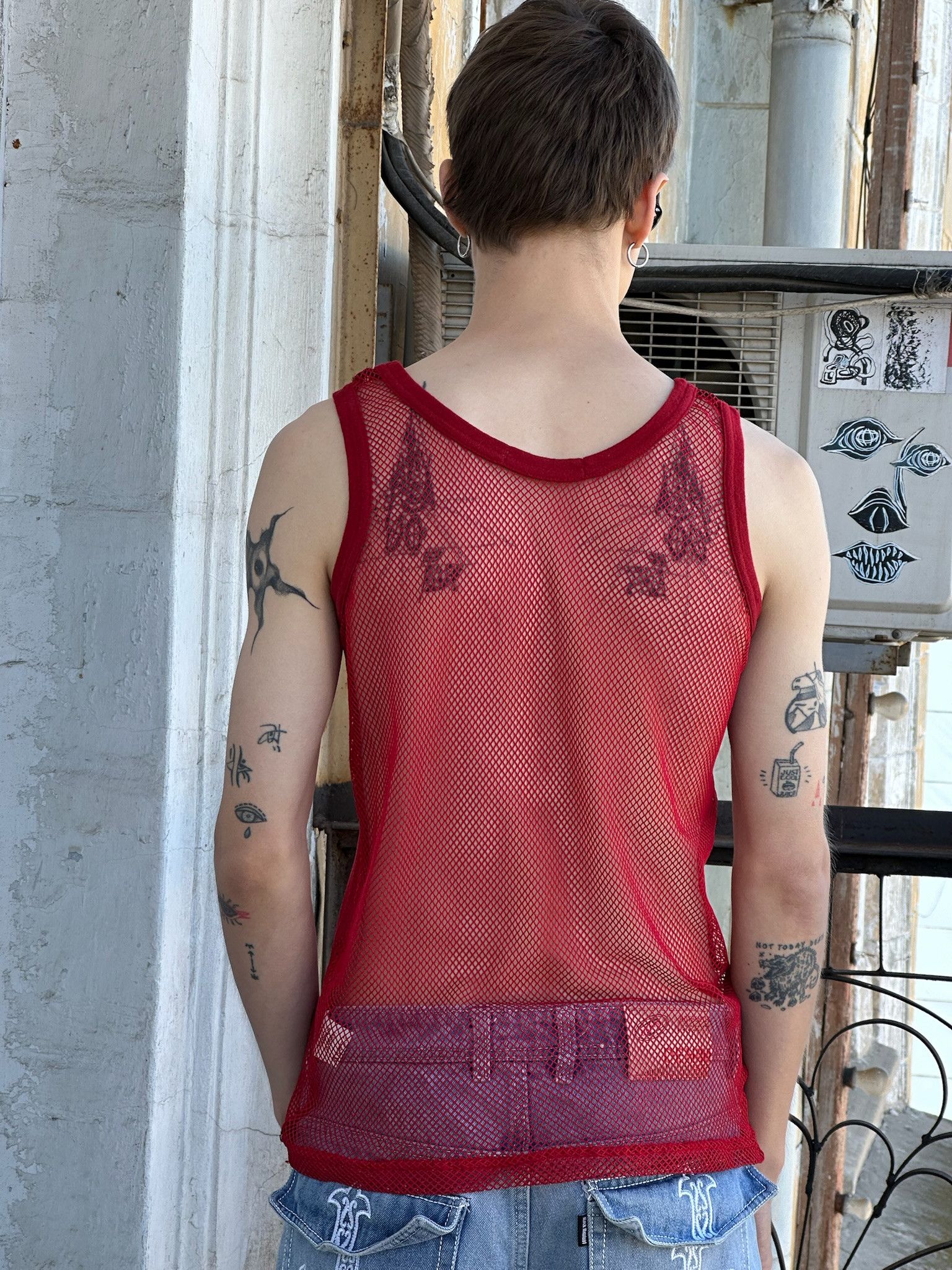 Vintage Vintage Ibiza tank mesh fuck me I am famous sexy porn techno Size US M / EU 48-50 / 2 - 4 Thumbnail