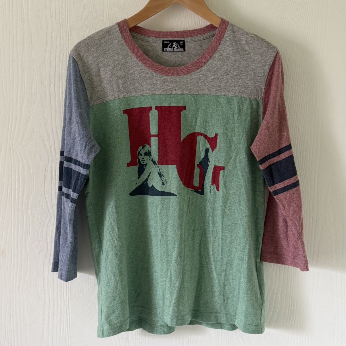 Hysteric Glamour Hysteric Glamour colorblock long sleeve raglan tee Size ONE SIZE - 1 Thumbnail