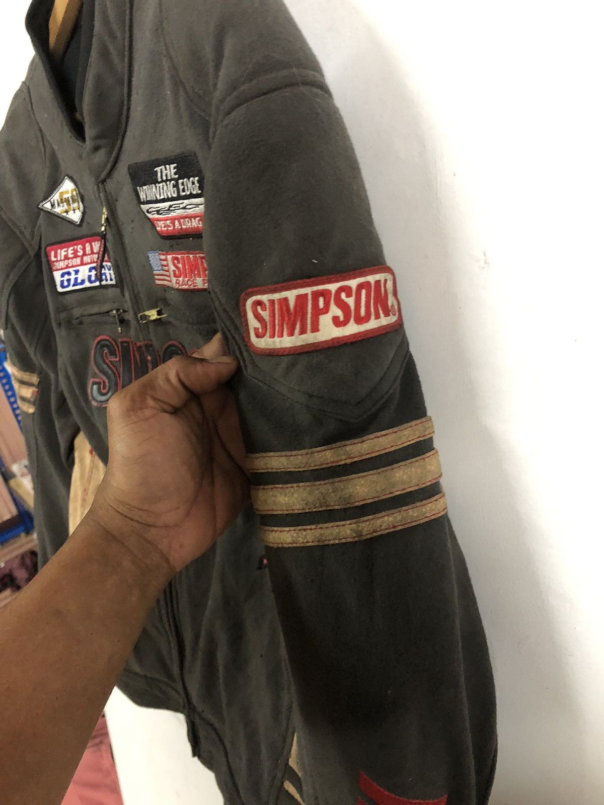 Designer × The Simpsons × Vintage Vintage Y2K Simpson Rider Motorsport Safety Jacket Size US M / EU 48-50 / 2 - 7 Thumbnail