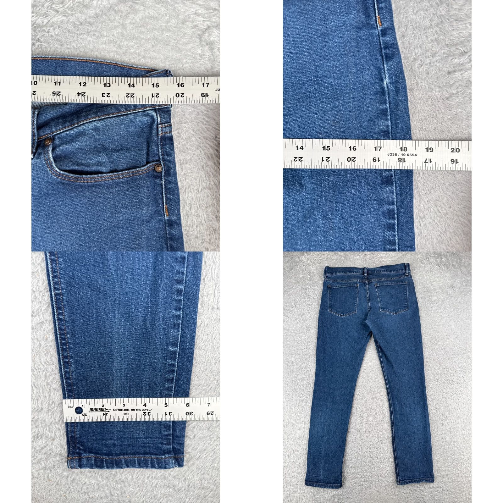 Mott & Bow Mott & Bow Jeans Juniors 3 Blue Denim Boyfriend Skinny Mid Rise 28x30 Jeans Womens Size 26" / US 2 / IT 38 - 9 Thumbnail