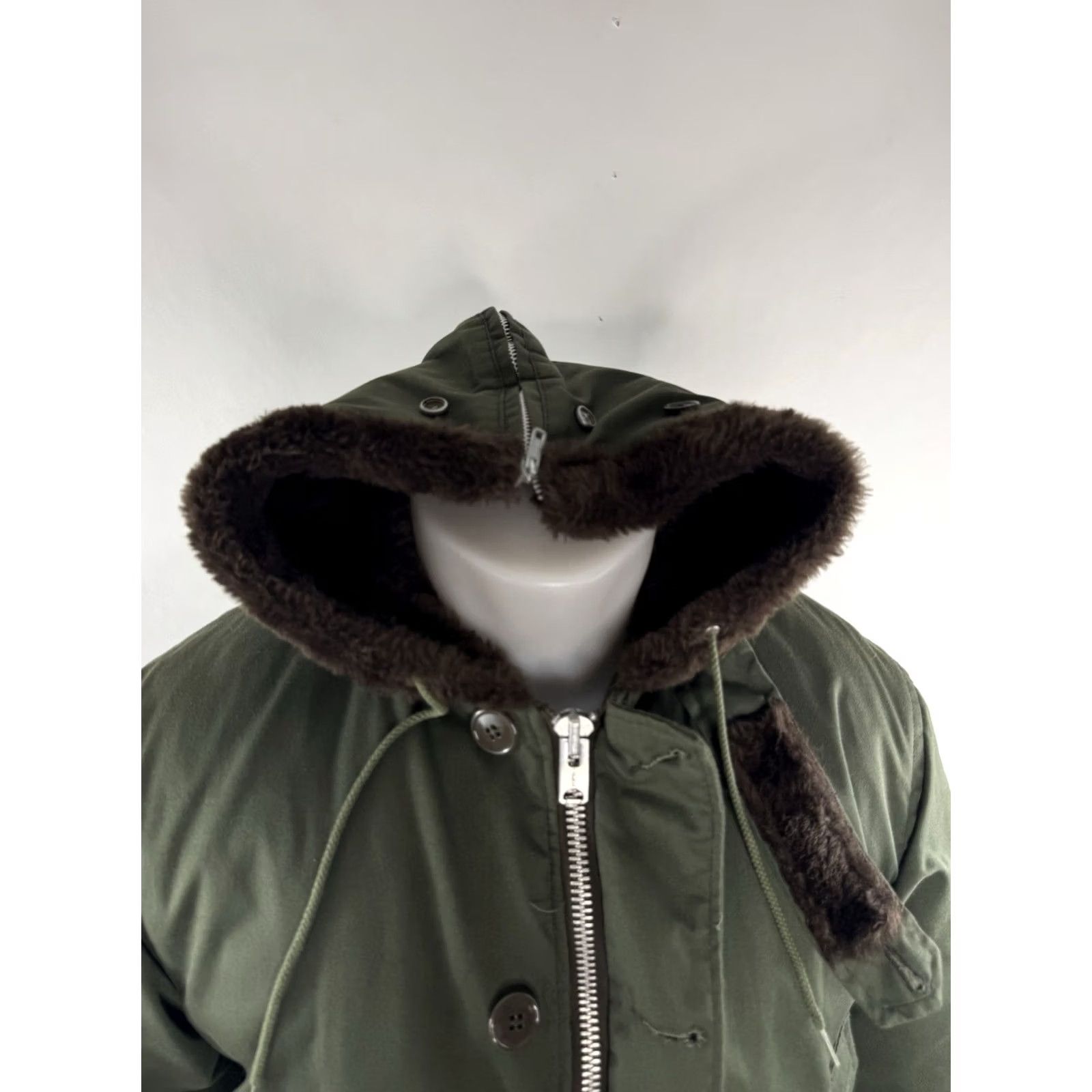 Vintage LL BEAN Cursive Vintage Hooded Mens 38 Chore Ranch Field Hunting Parka Jacket Shirt? Size US XXS / EU 40 - 3 Thumbnail