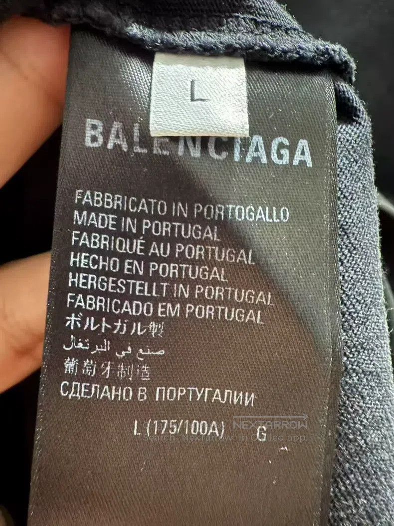 Balenciaga Balenciaga Water-washed black crackled wheat short-sleeve, Size US L / EU 52-54 / 3 - 4 Thumbnail