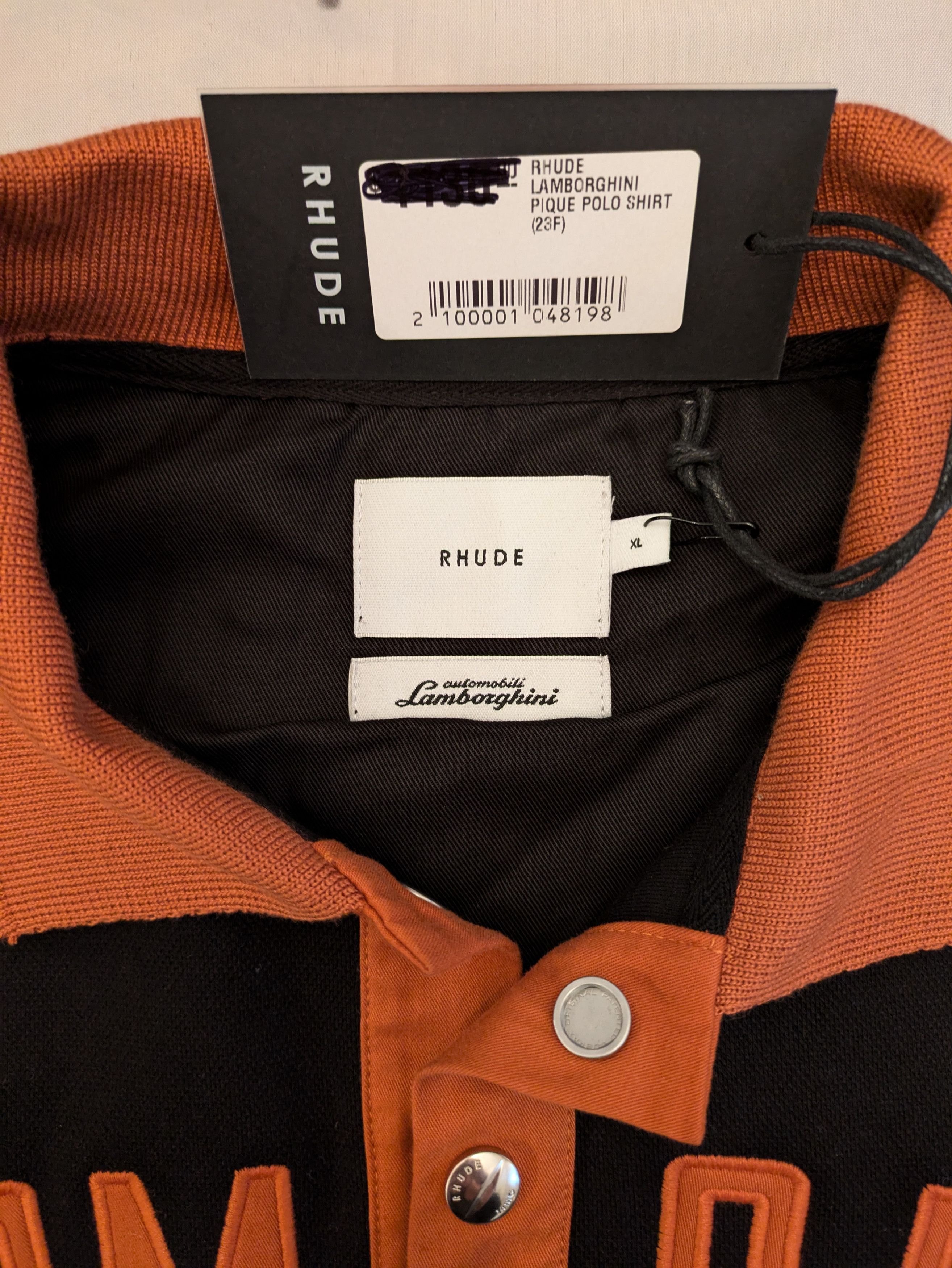 Lamborghini × Rhude Lamborghini Pique Polo Sweatshirt Size US XL / EU 56 / 4 - 3 Thumbnail