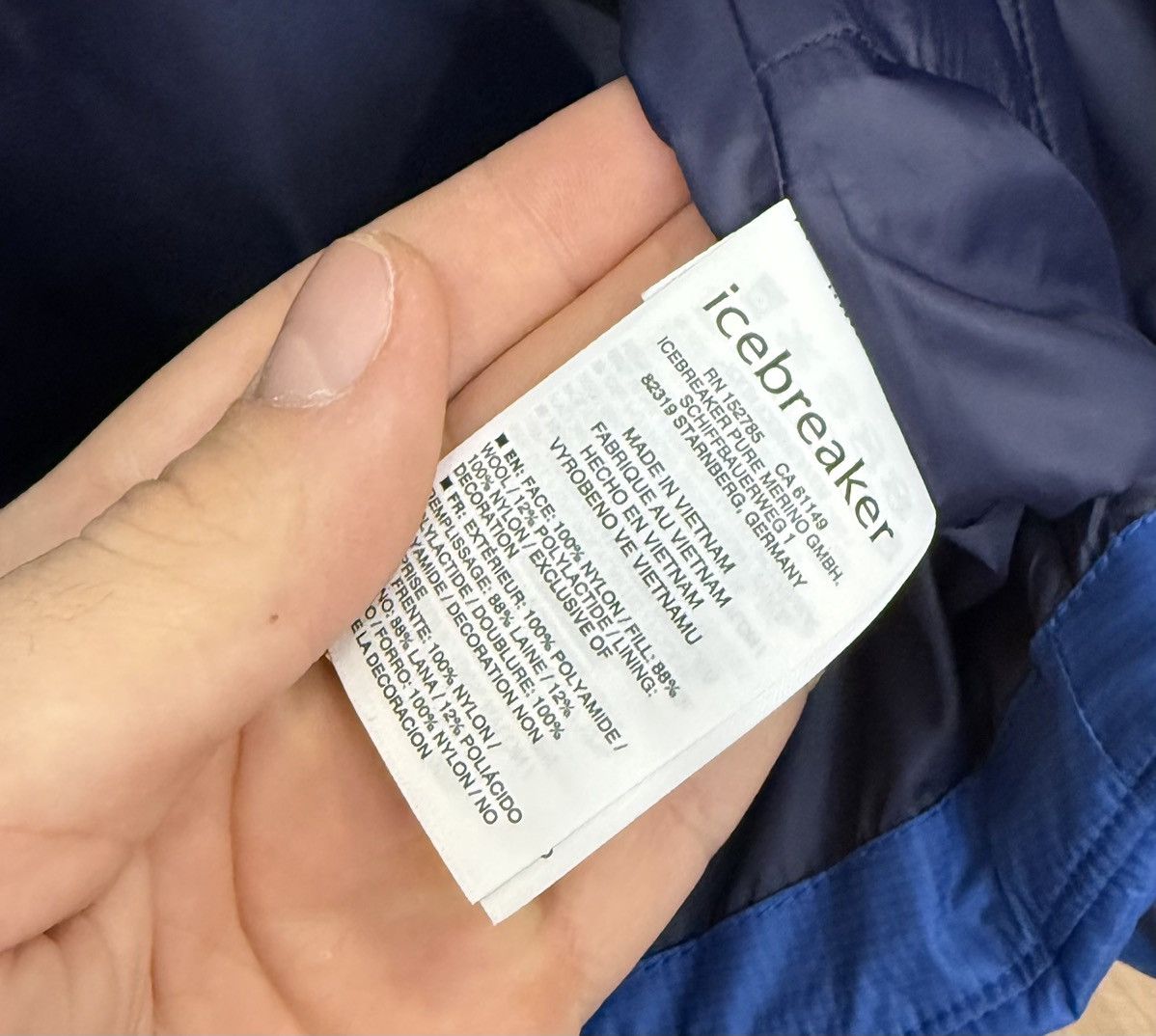 Icebreaker Icebreaker MerinoLOFT Blue Quilted Jacket Mens M Full Zip Size US M / EU 48-50 / 2 - 17 Thumbnail