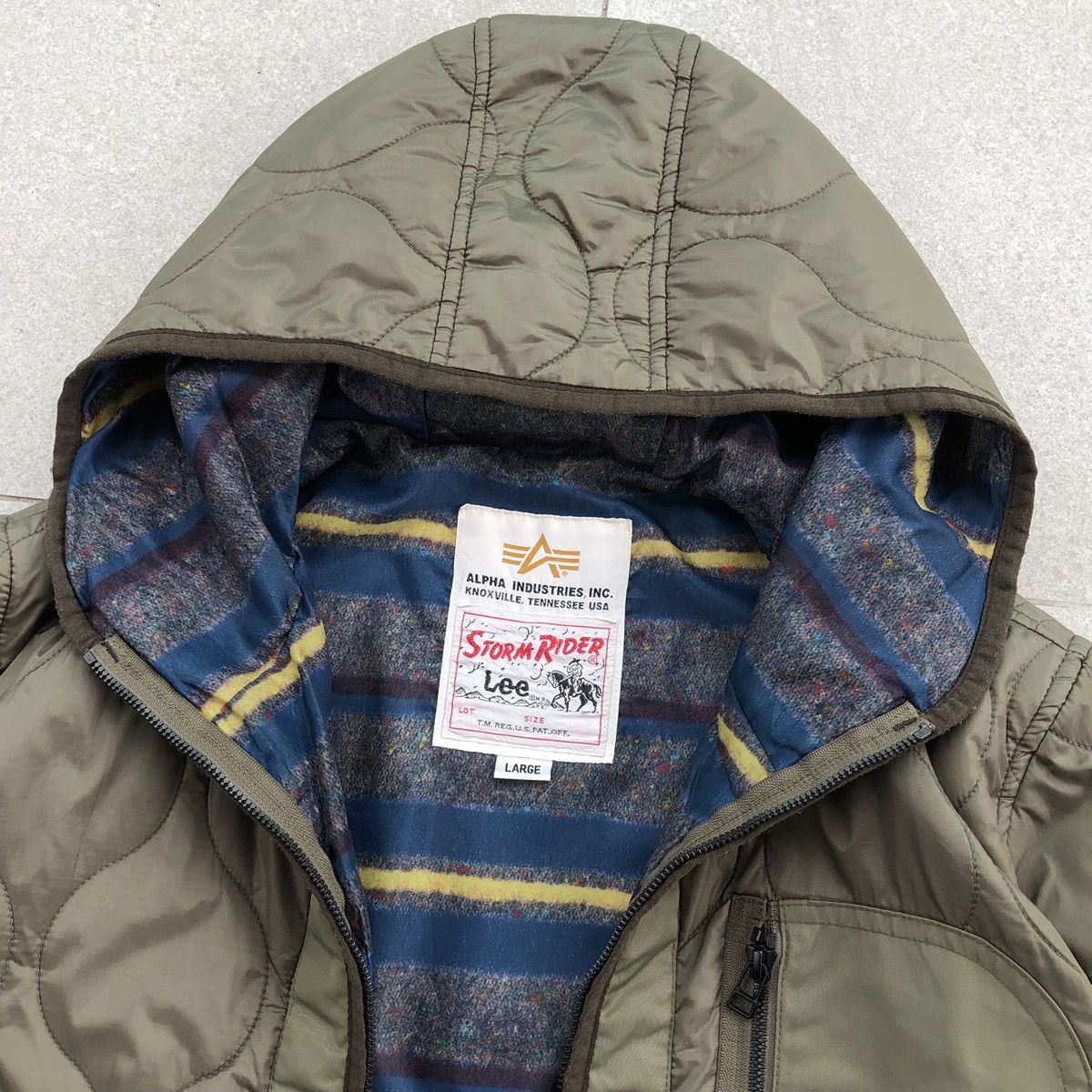 Alpha Industries Alpha Industries Inc x Lee Storm Rider Quilted Jacket Hoodie Size US M / EU 48-50 / 2 - 3 Thumbnail