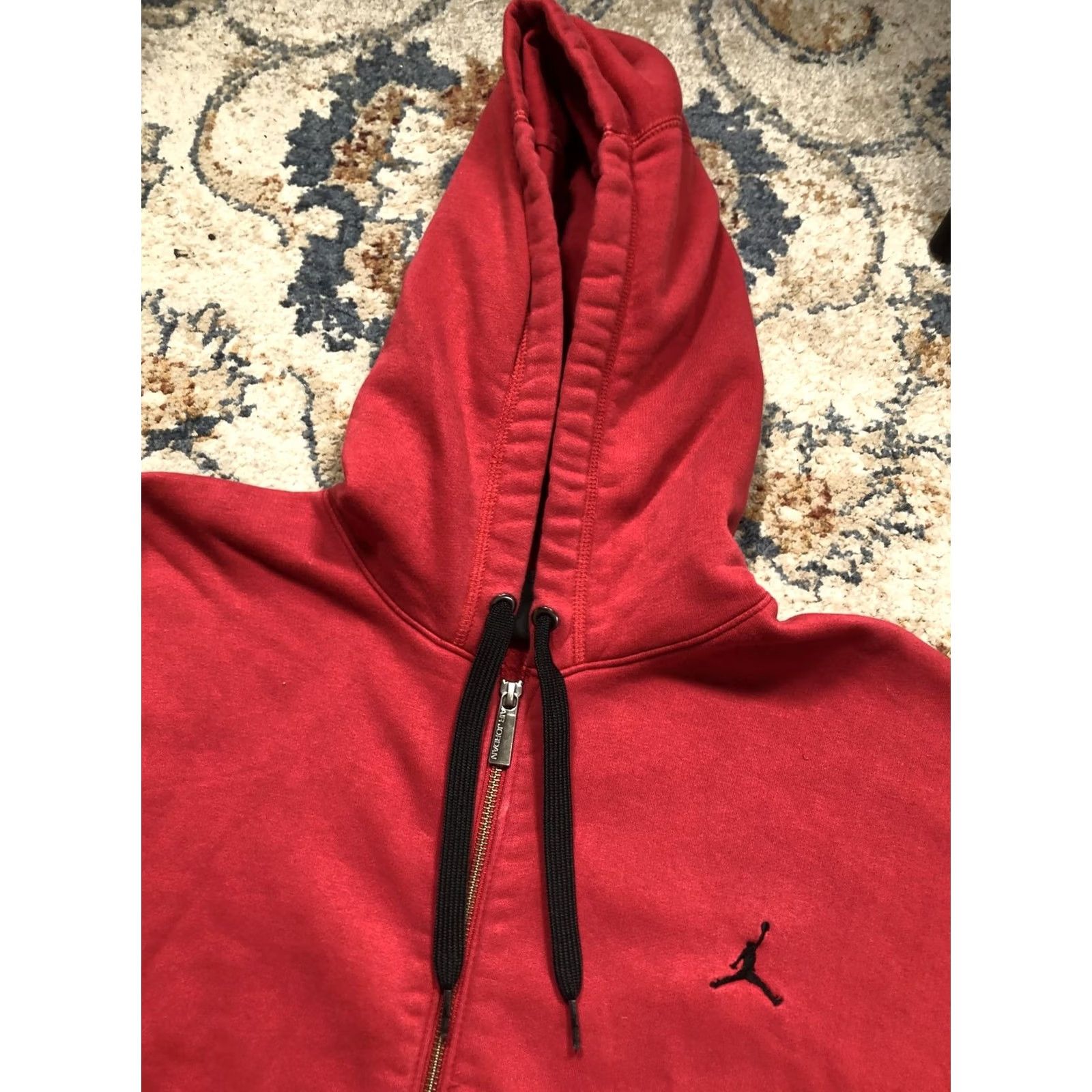 Jordan Brand Jordan Hoodie Sweatshirt Mens XL Red Full Zip Fleece Jumpman Logo Athletic Size US XL / EU 56 / 4 - 6 Thumbnail