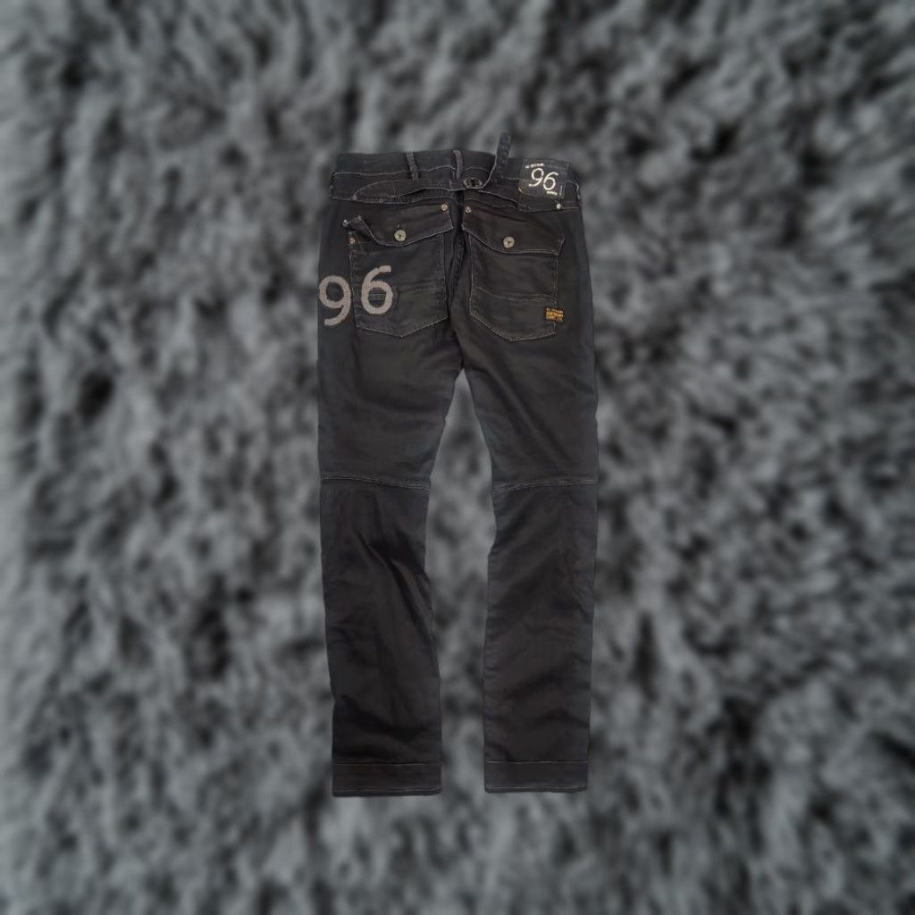 G-Star VINTAGE G-Star RAW 5620 Elwood Waxed Denim Jeans LGB Y2K Style opium Size US 29 - 1 Thumbnail