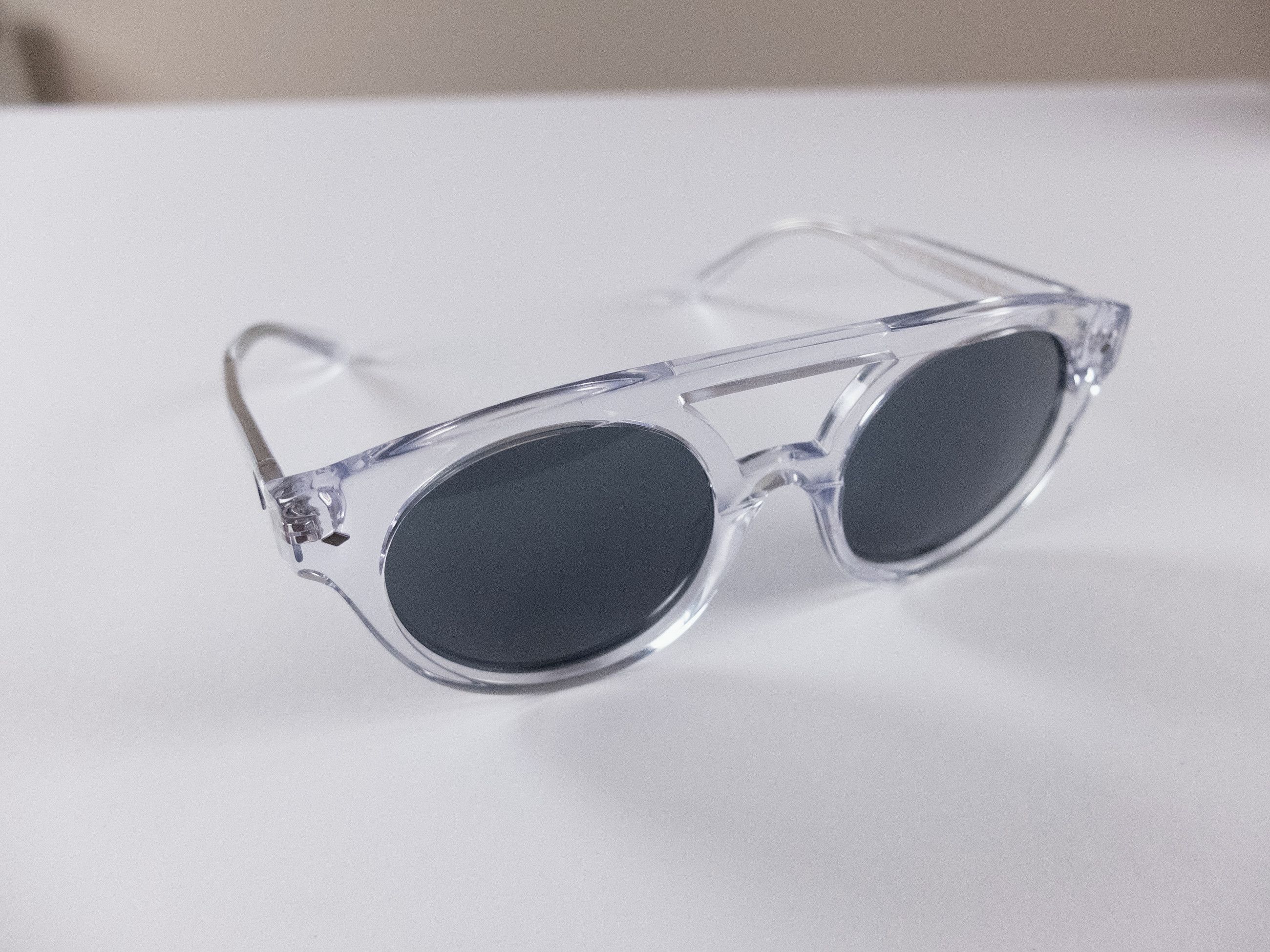 Giorgio Armani GIORGIO ARMANI Runway clear round acetate sunglasses Size ONE SIZE - 2 Thumbnail