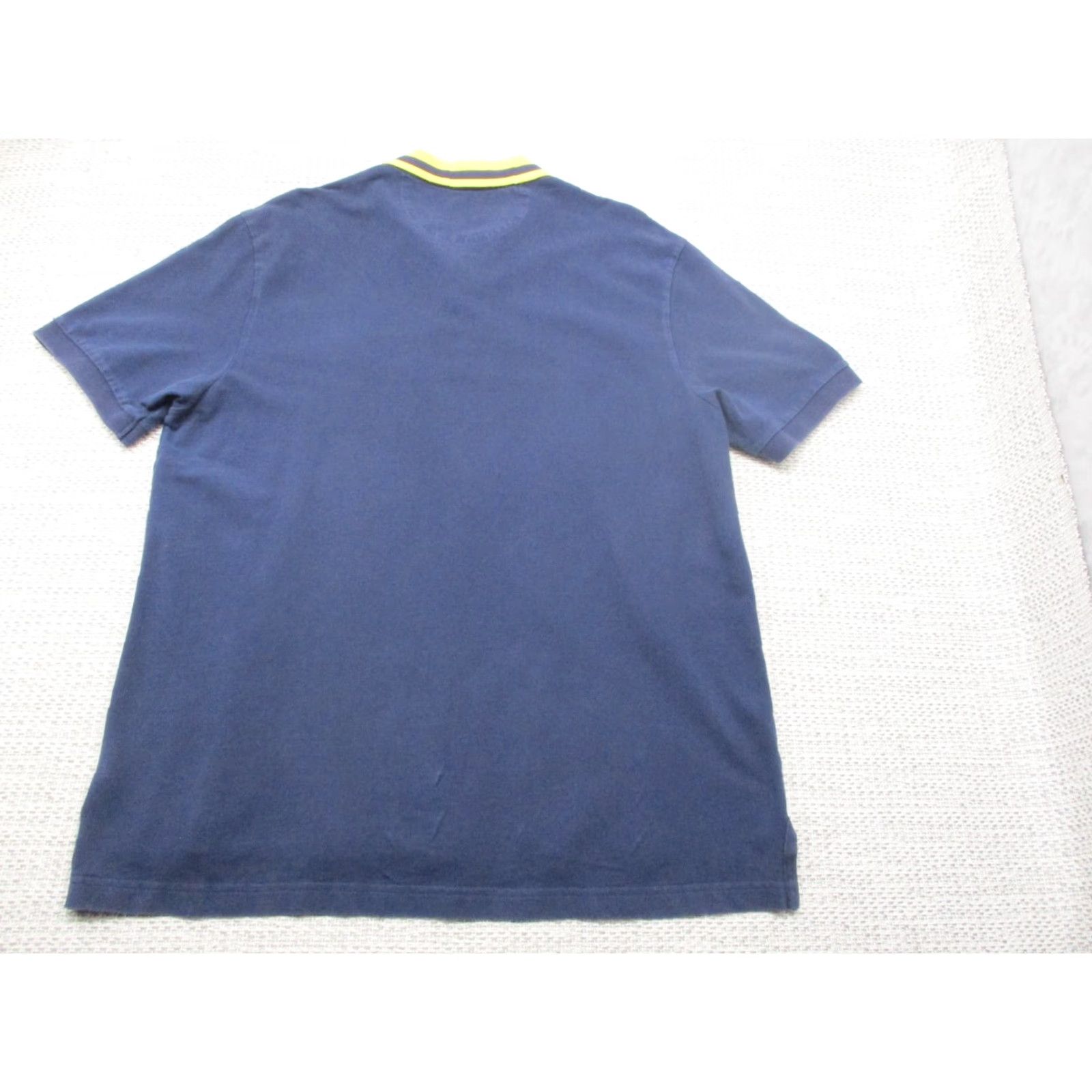 Chaps Chaps Polo Shirt Mens XL Blue Yellow Cotton Short Sleeve Anchor Logo Golf Rugby Shirt Size US XL / EU 56 / 4 - 7 Thumbnail