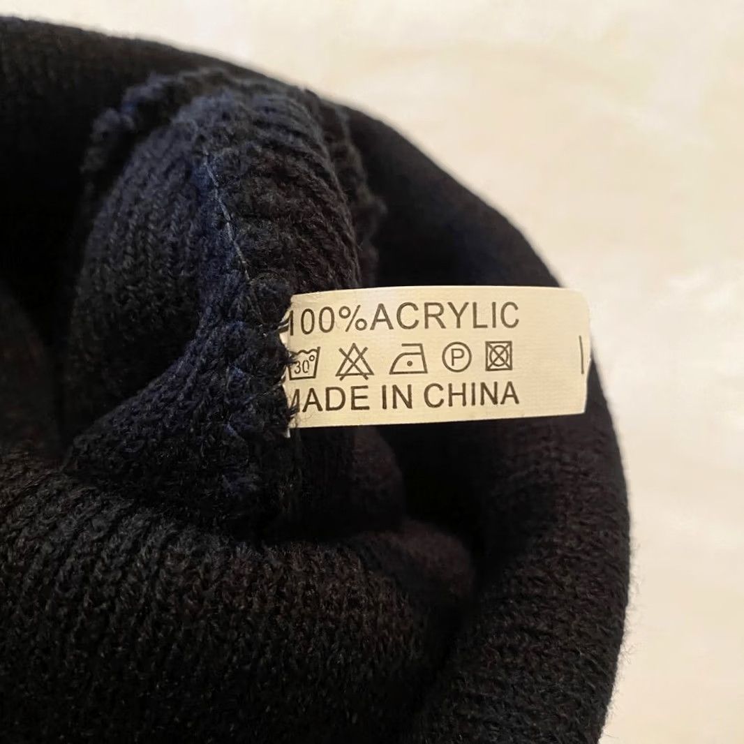 Vintage Mens Embroidered Bob Marley Rock N’ Roll Reggae Fold-Over Beanie Hat Black Size ONE SIZE - 4 Thumbnail