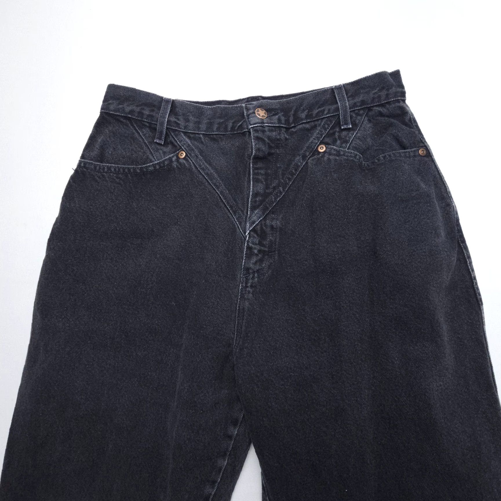 Vintage VINTAGE Ozark Mountain Jeans Women Size 17 Black Denim High Rise 5-Pocket Southwestern USA Size 38" / US 16 / IT 52 - 4 Thumbnail