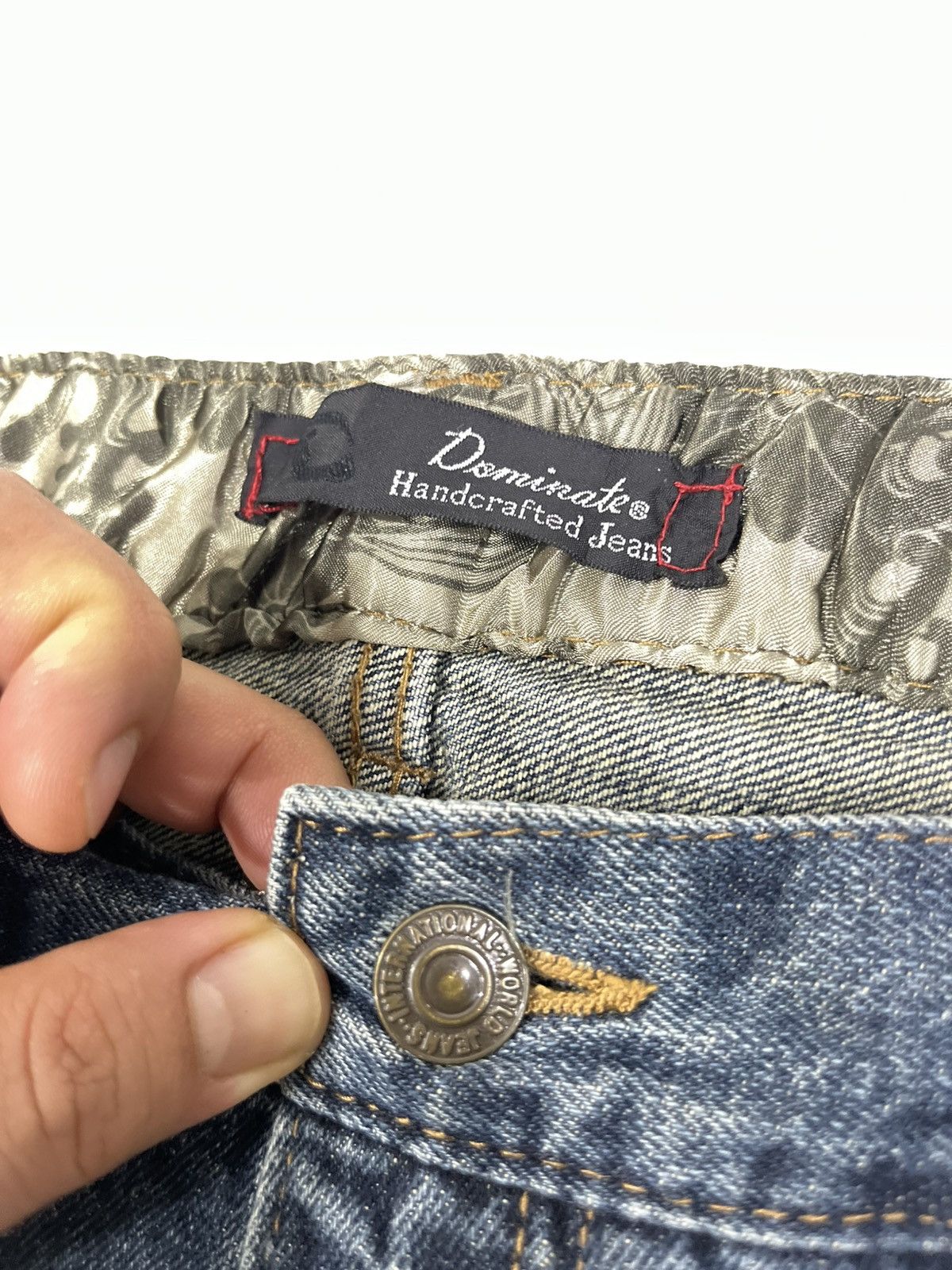 Other Japanese Fish Koi Dominate Embrodery Double Pocket Jeans Size US 40 / EU 56 - 6 Thumbnail