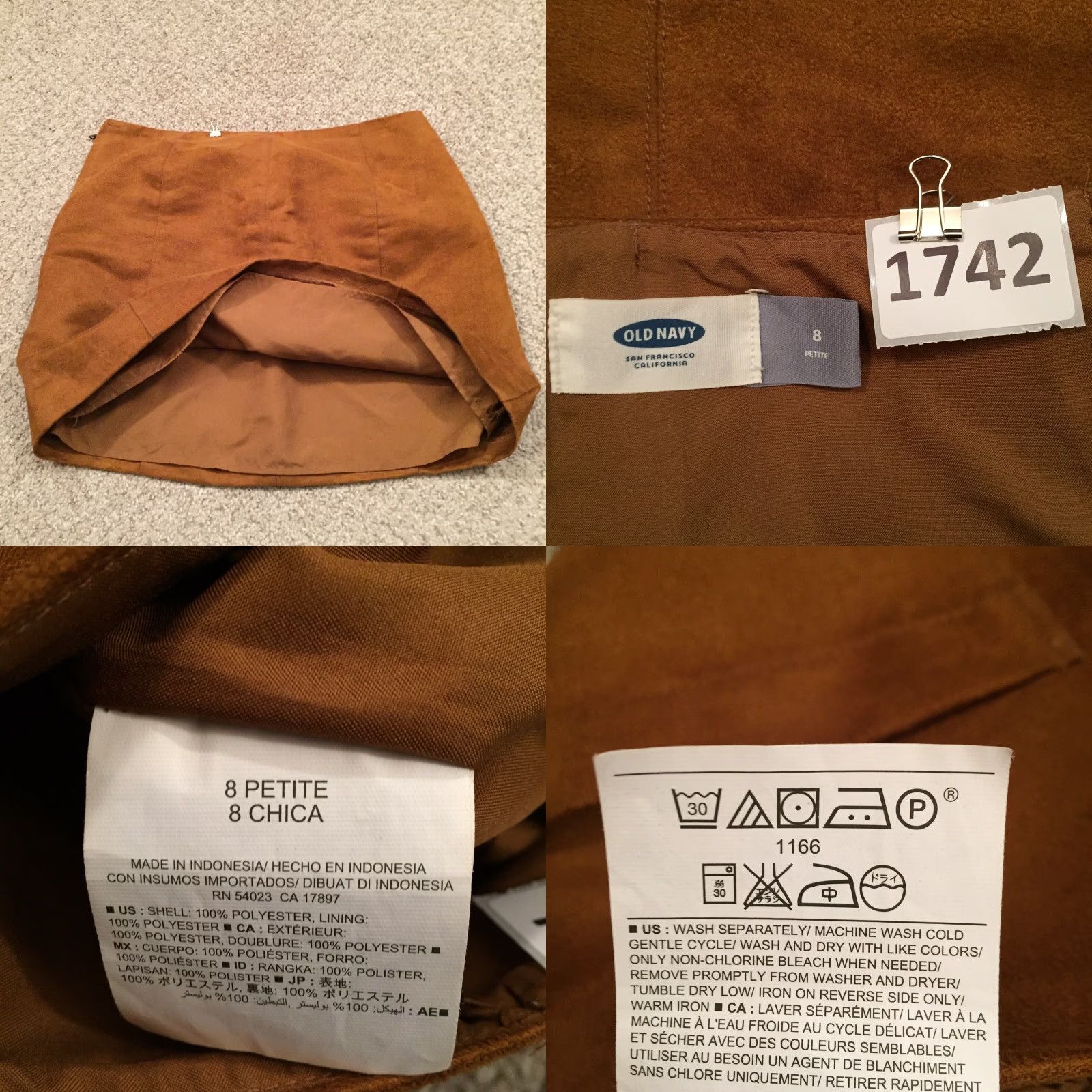 Old Navy Old Navy Pencil Skirt Petite Brown Short Lined Microfiber 8P Women Skirt Vintage No Size 30" / US 8 / IT 44 - 8 Thumbnail