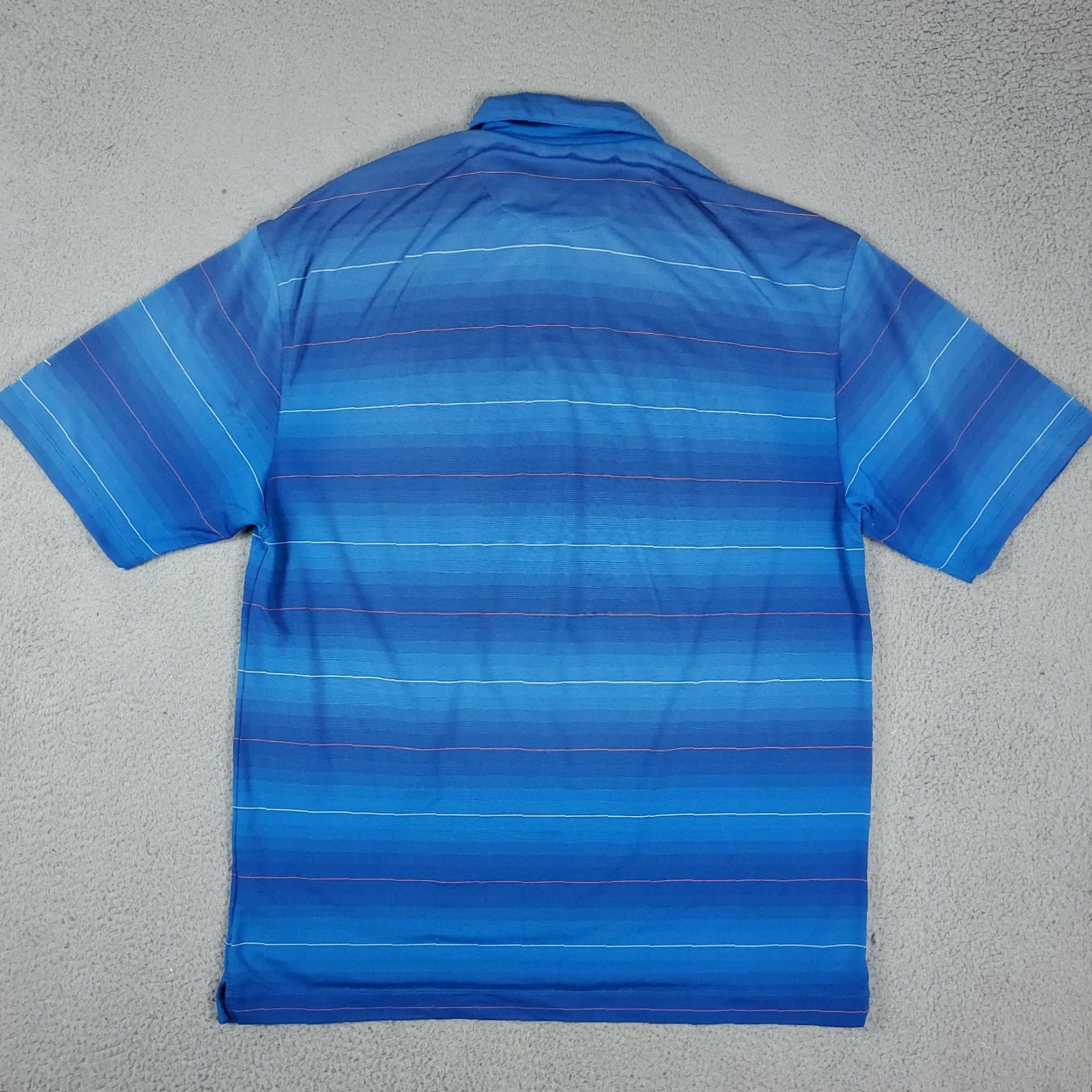 Nike Nike Polo Shirt Mens Size Large Blue Striped Dri Fit Jacaranda Golf Club STAINED Size US L / EU 52-54 / 3 - 5 Thumbnail