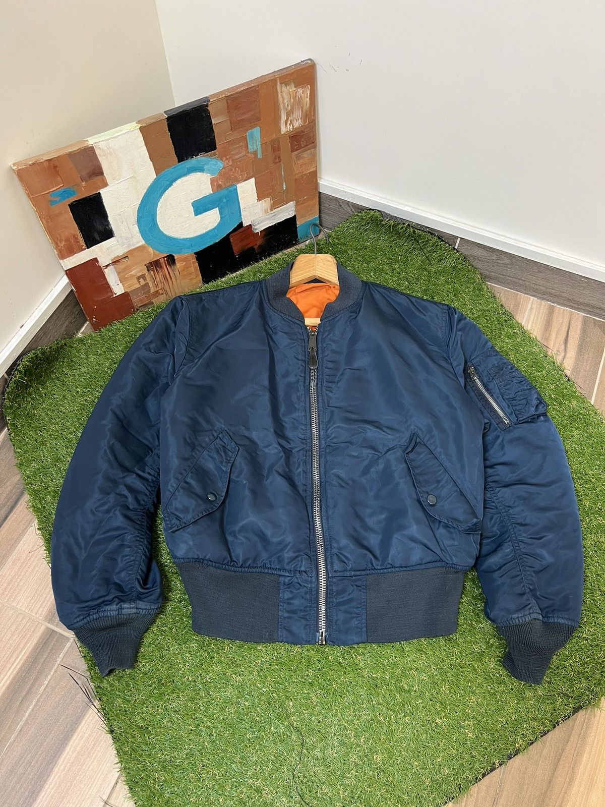 90s Alpha Industries Ma1 Flyer Two-sided Bomber Jacket