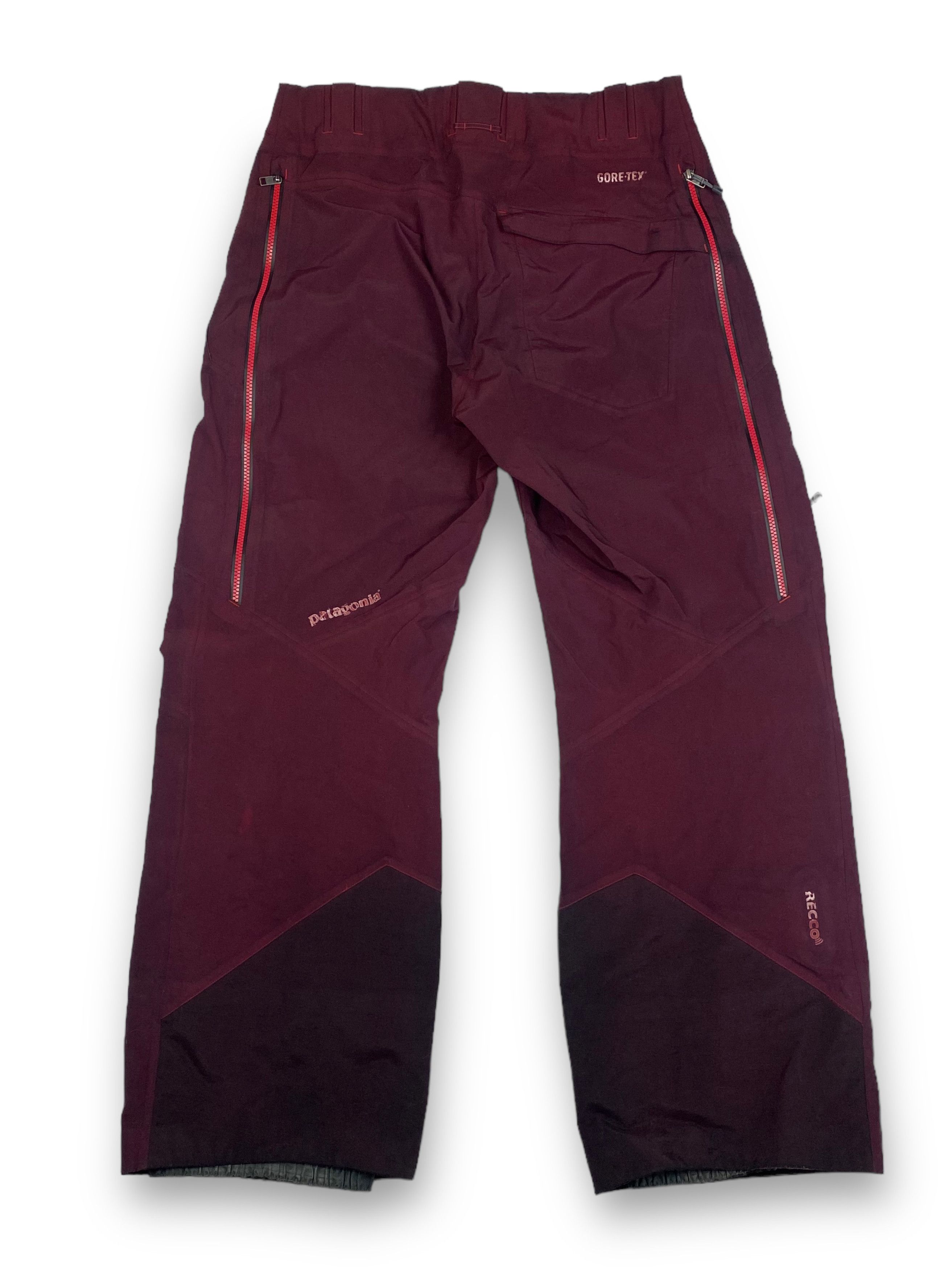 image of Goretex x Patagonia Vintage Patagonia Gore- Tex Recco Shell Y2K Pants M590 in Dark Crimson (Size 36
