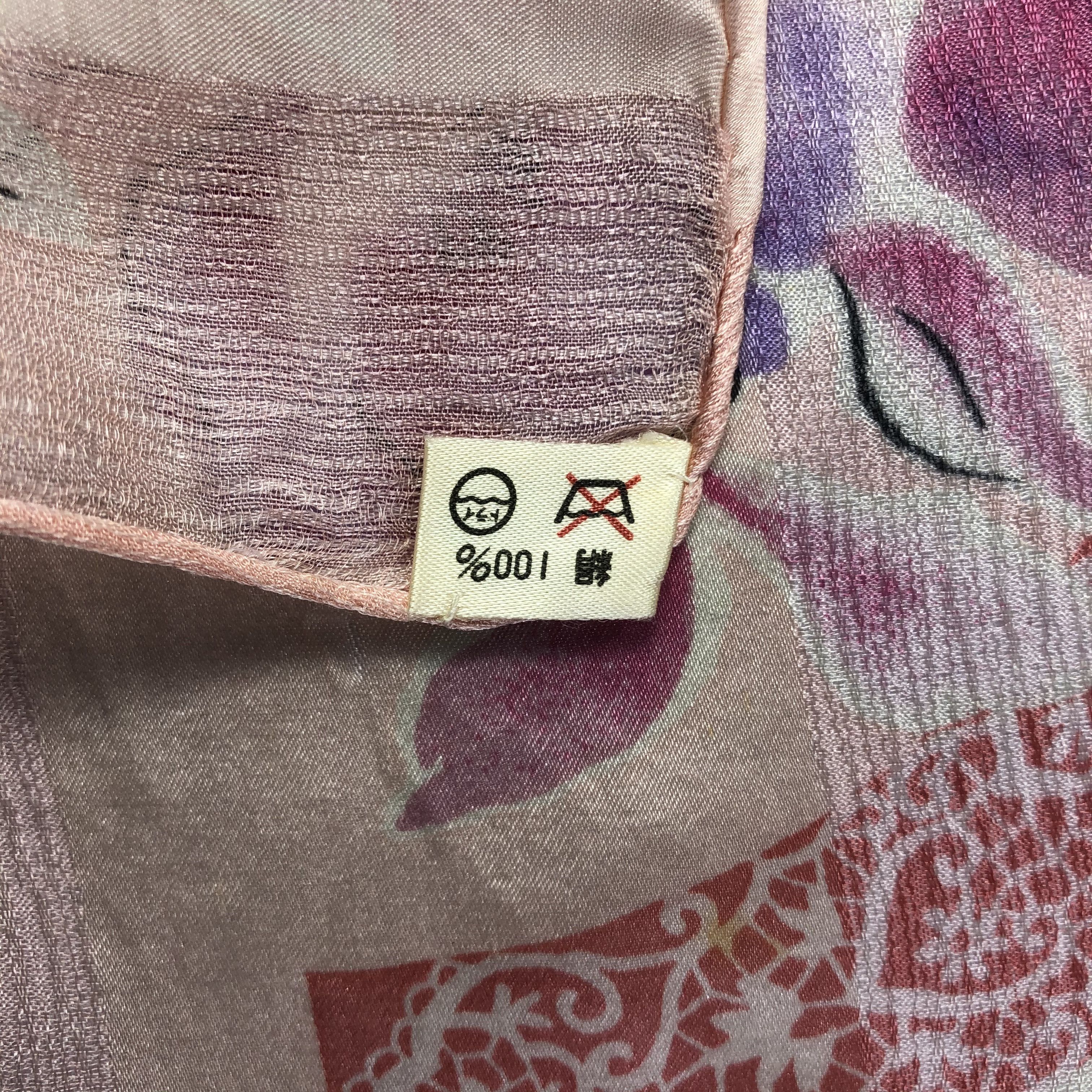 Nina Ricci × Vintage Vintage Nina Ricci Silk Scarf Size ONE SIZE - 5 Thumbnail