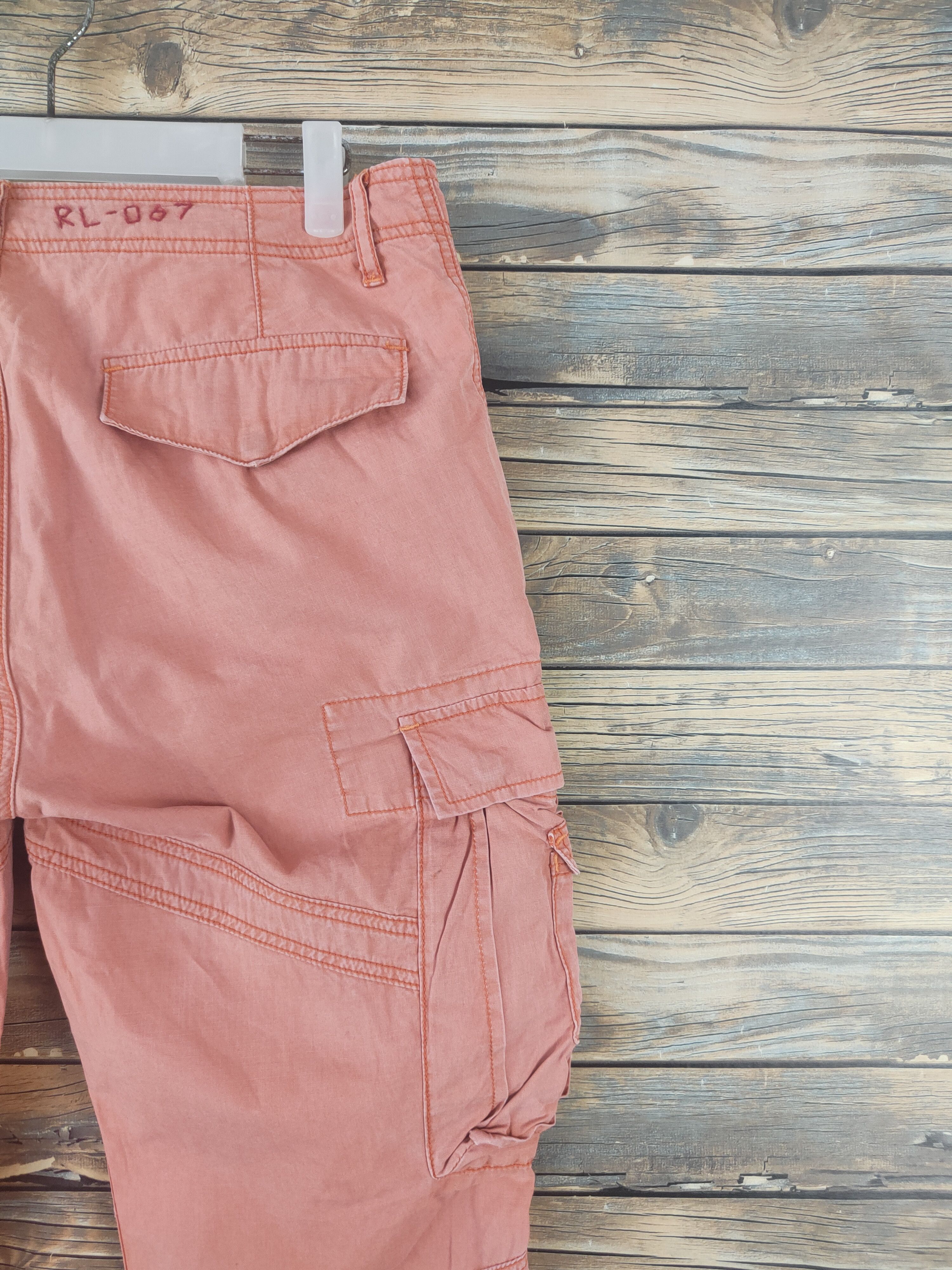 Polo Ralph Lauren DL Polo by Ralph Lauren Orange Multipocket Cargo Pants #2037 Size US 32 / EU 48 - 11 Thumbnail
