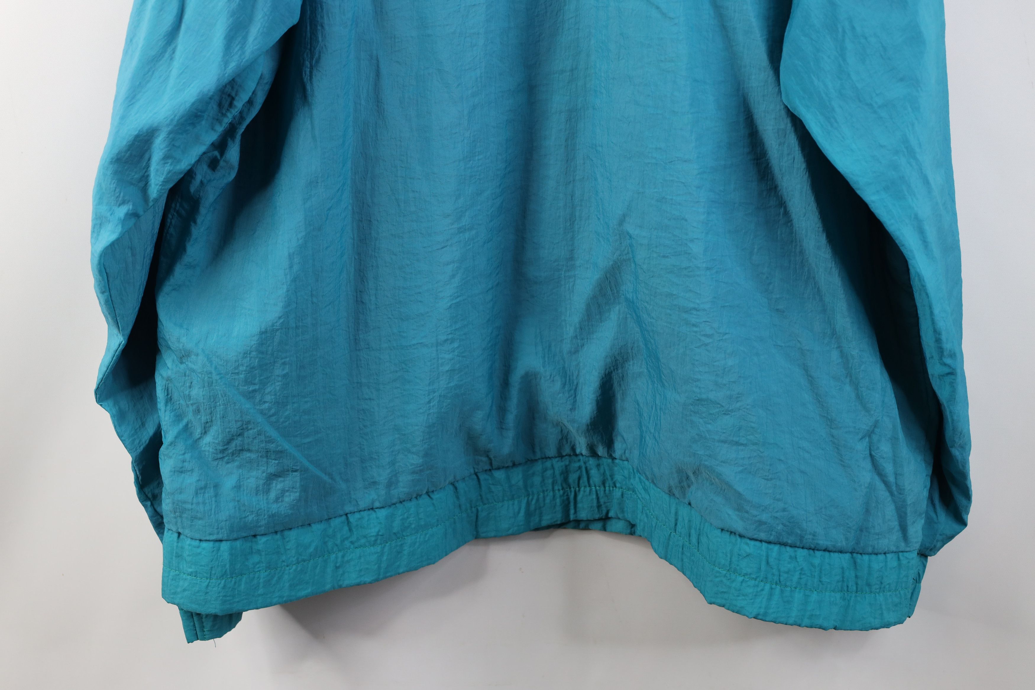 Vintage Vintage 90s Streetwear Packable Windbreaker Jacket Teal Size US XL / EU 56 / 4 - 15 Thumbnail