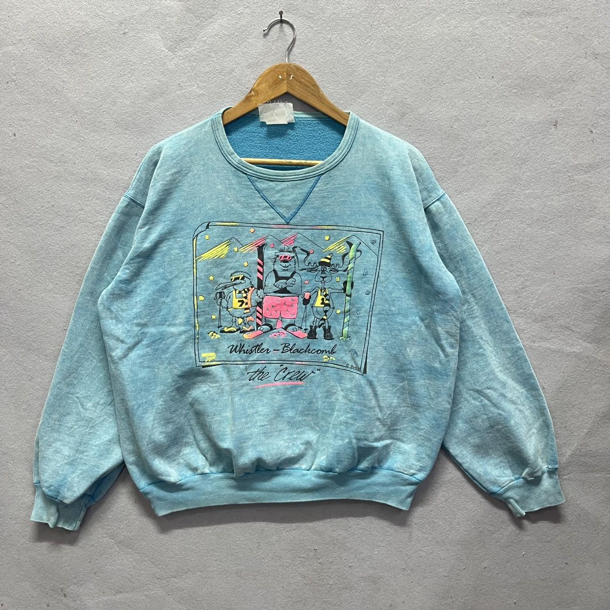 Vintage 1987 Whistler Blackcomb Vintage Sweatshirt Crewneck by SHODS Size US M / EU 48-50 / 2 - 1 Thumbnail