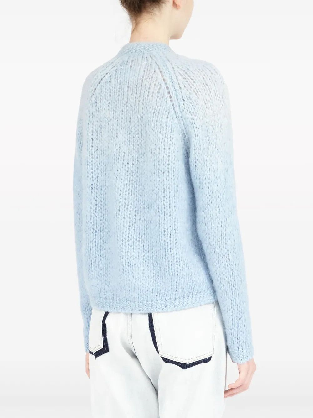 Maison Margiela o1y0625 Cardigan in Sky Blue Size XS / US 0-2 / IT 36-38 - 3 Thumbnail