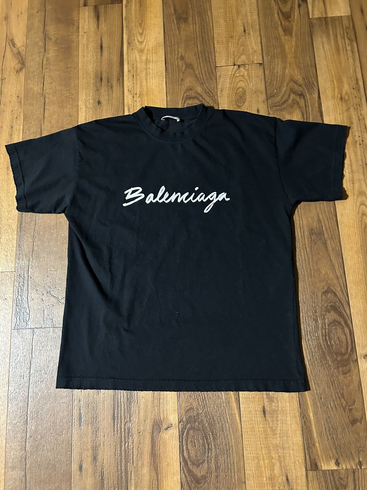 Balenciaga Balenciaga Script T-Shirt | Grailed