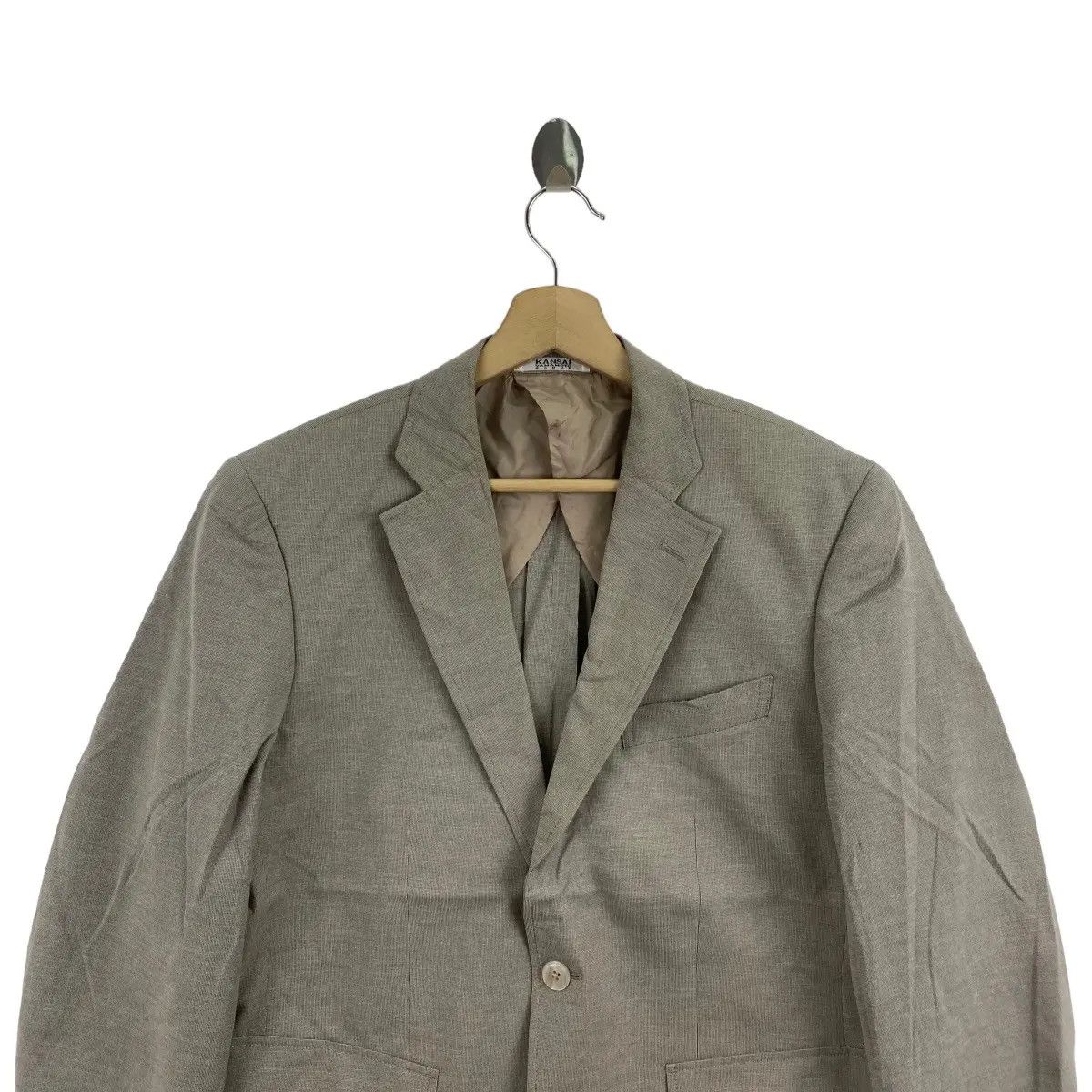 Kansai Yamamoto Vtg KANSAI YAMAMOTO HOMME Collection Blazer 2 Button Sport Size 38R - 2 Thumbnail