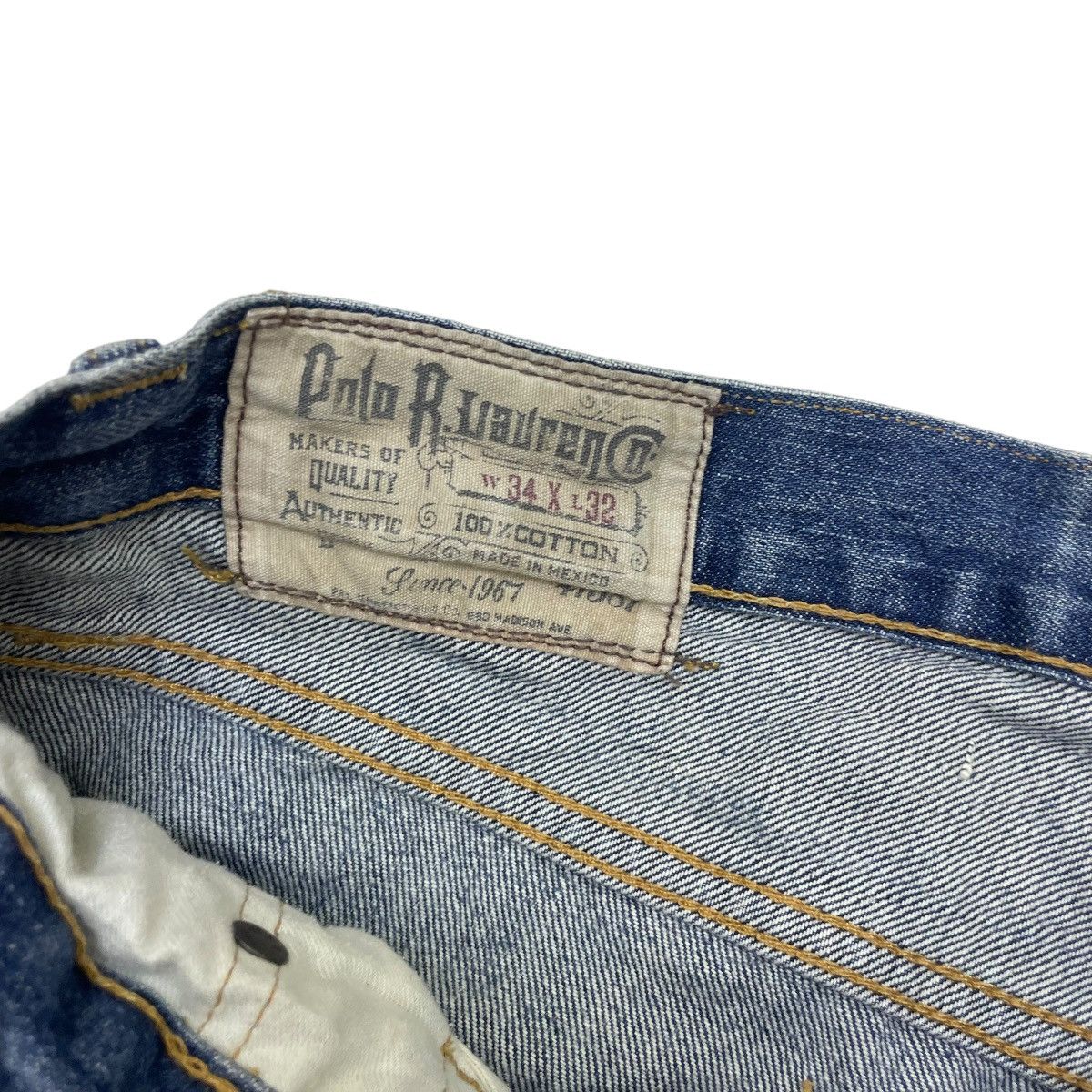 Polo Ralph Lauren × Ralph Lauren × Vintage Vintage Distressed Polo Ralph Lauren Size US 37 - 7 Thumbnail
