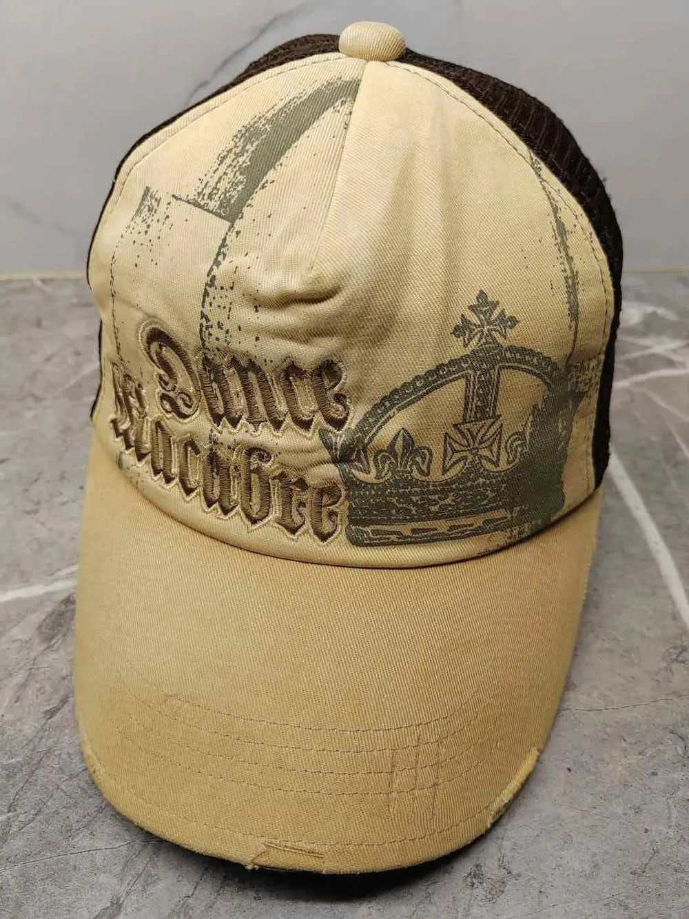 Japanese Brand Vintage Dance Macabre Distressed Style Trucker Cap Hat Size ONE SIZE - 1 Thumbnail