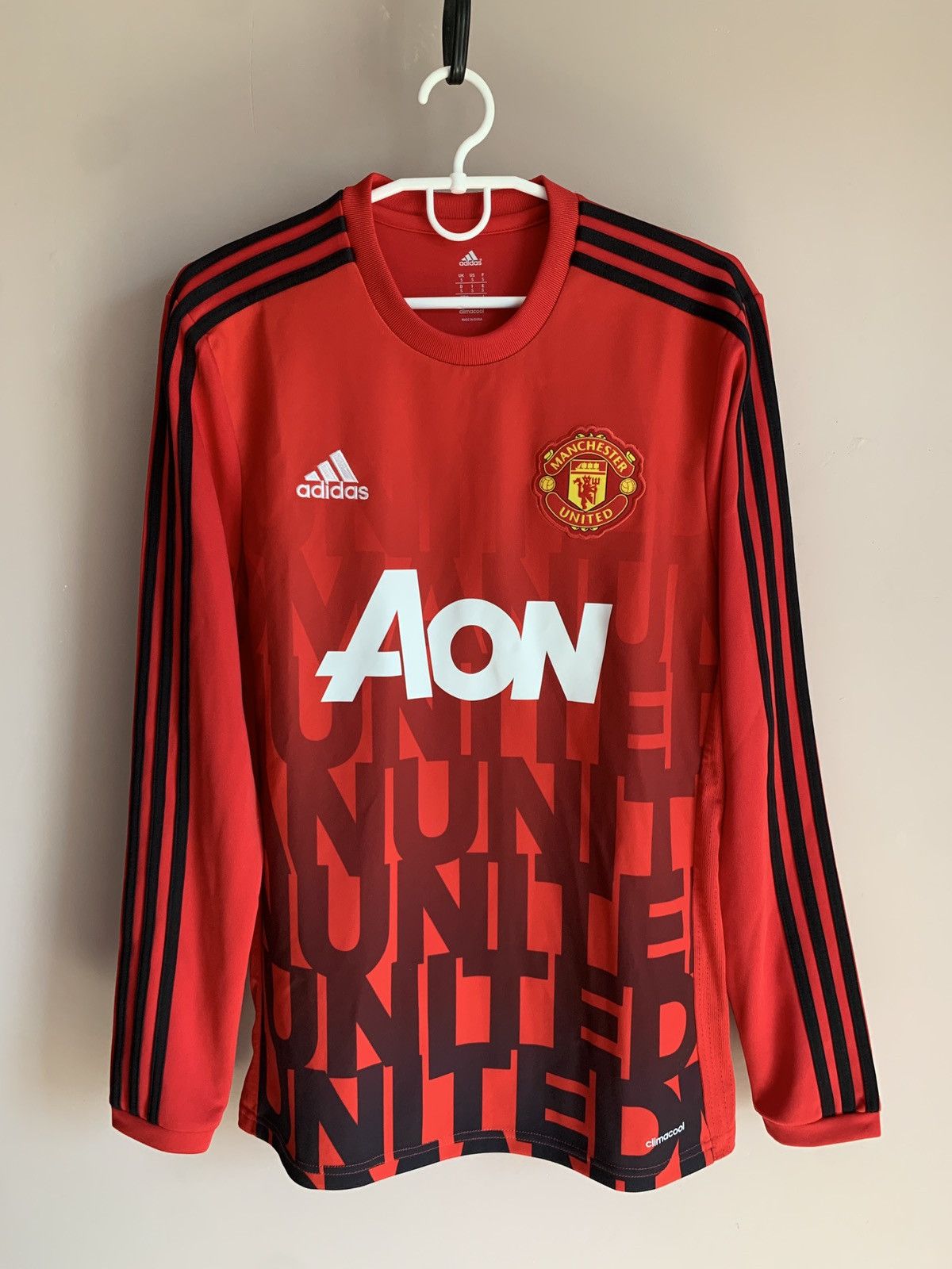 Adidas Manchester United 2015 Football Long Sleeve Shirt Soccer S Size US M / EU 48-50 / 2 - 1 Thumbnail