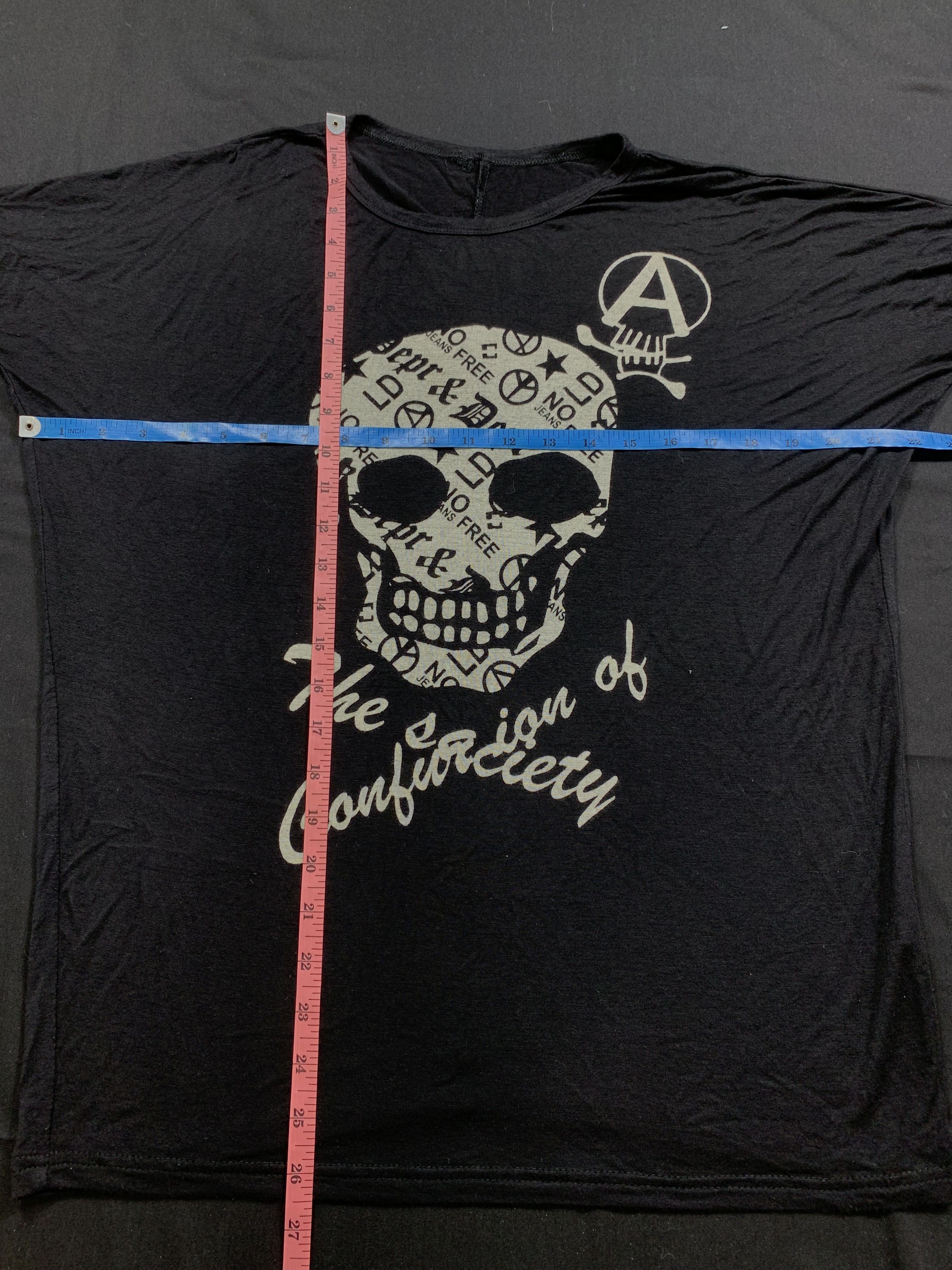 Beauty Beast Japn Poem LongSleeve Skull Rock Punk Style Size US L / EU 52-54 / 3 - 3 Thumbnail
