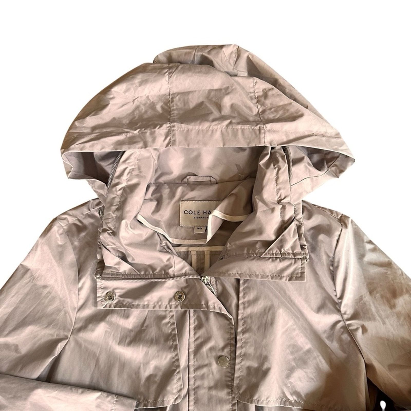 Cole Haan Cole Haan Packable Rain Jacket – Silver/Gray – Size M – EUC Size M / US 6-8 / IT 42-44 - 6 Thumbnail