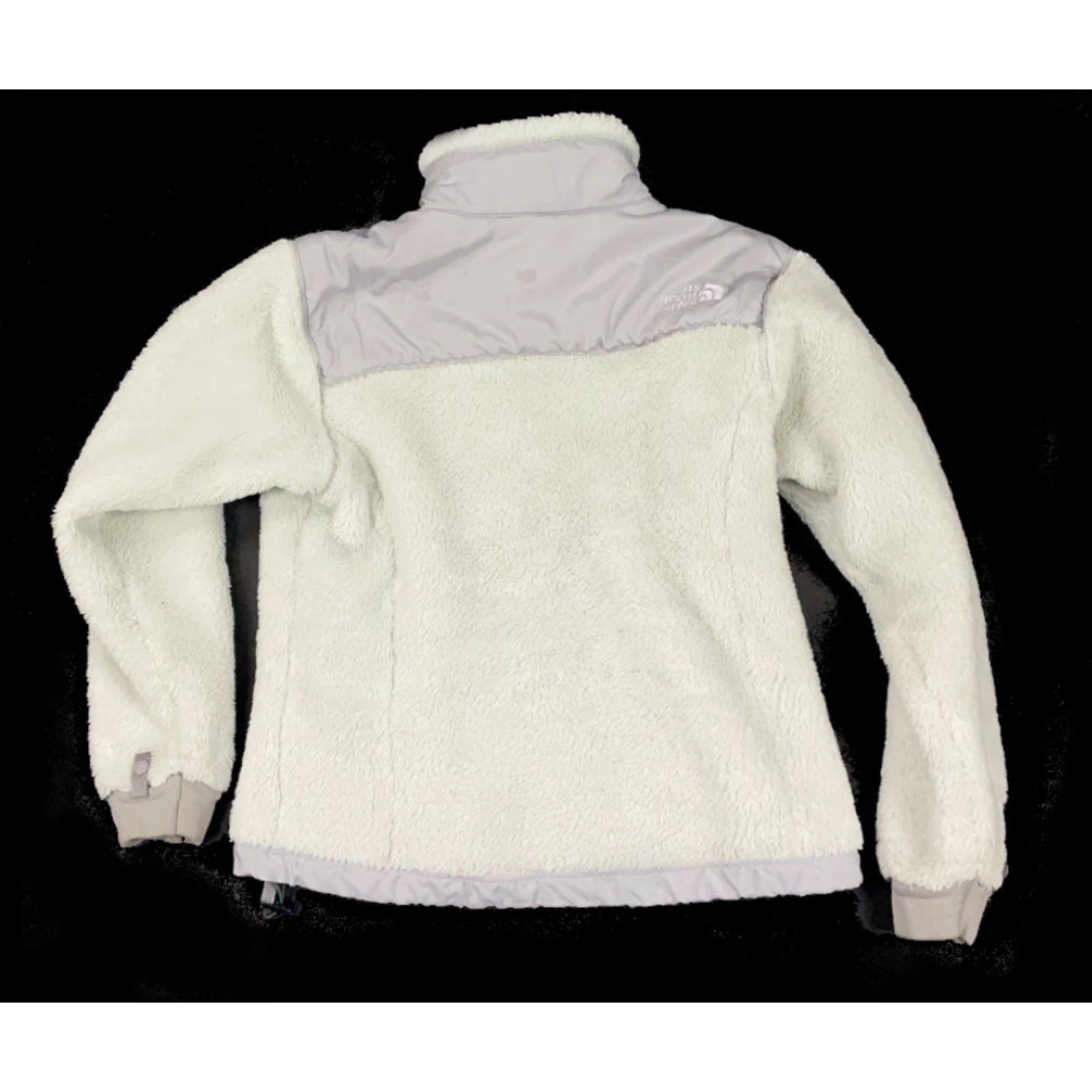 The North Face The North Face Women's Small Light Gray Full-Zip Fleece Jacket Soft Fuzzy Size S / US 4 / IT 40 - 2 Thumbnail