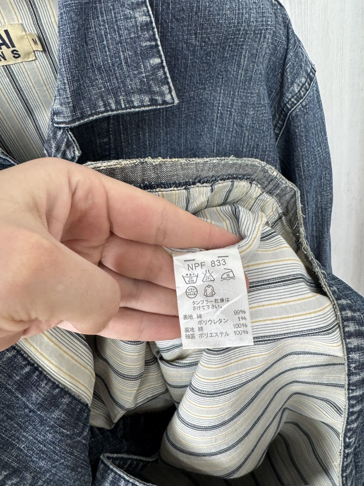 Japanese Brand VINTAGE CHORE DENIM WORK JACKET KANSAI JEANS CHECK LINING Size US M / EU 48-50 / 2 - 10 Thumbnail