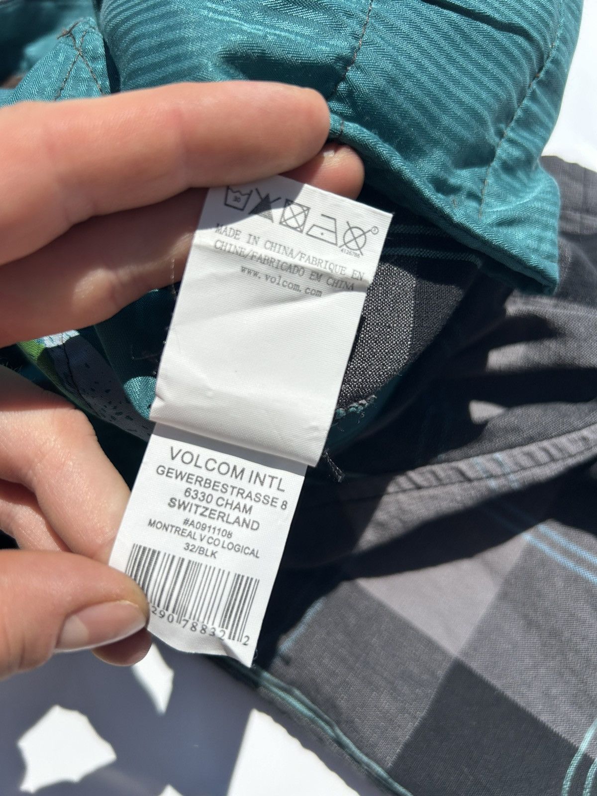 Volcom Volcom Stone Organic Cotton V Co Logical Series Checkered Size US 32 / EU 48 - 13 Thumbnail